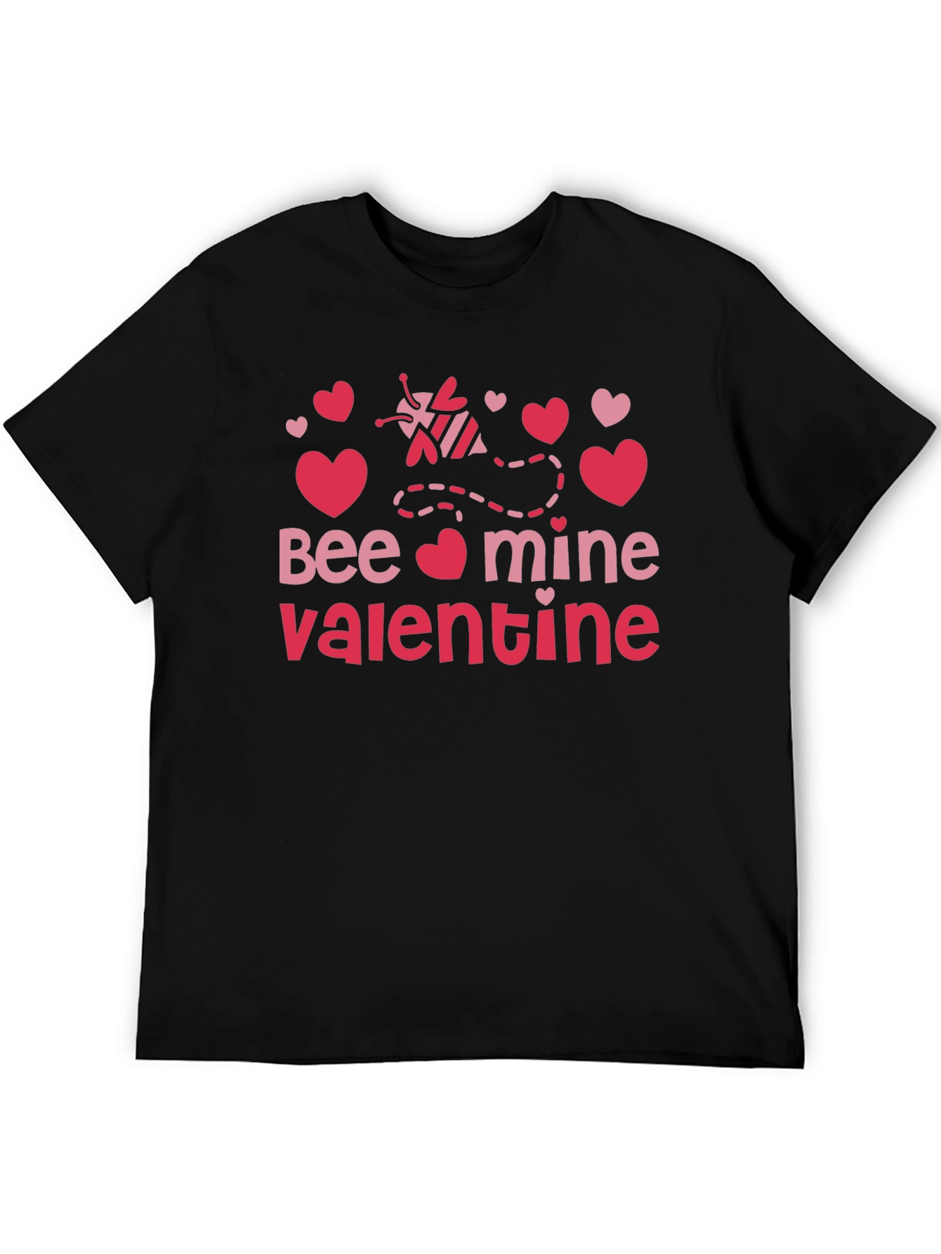 Bee Mine Valentine T-Shirt Black Valentines Day Tee