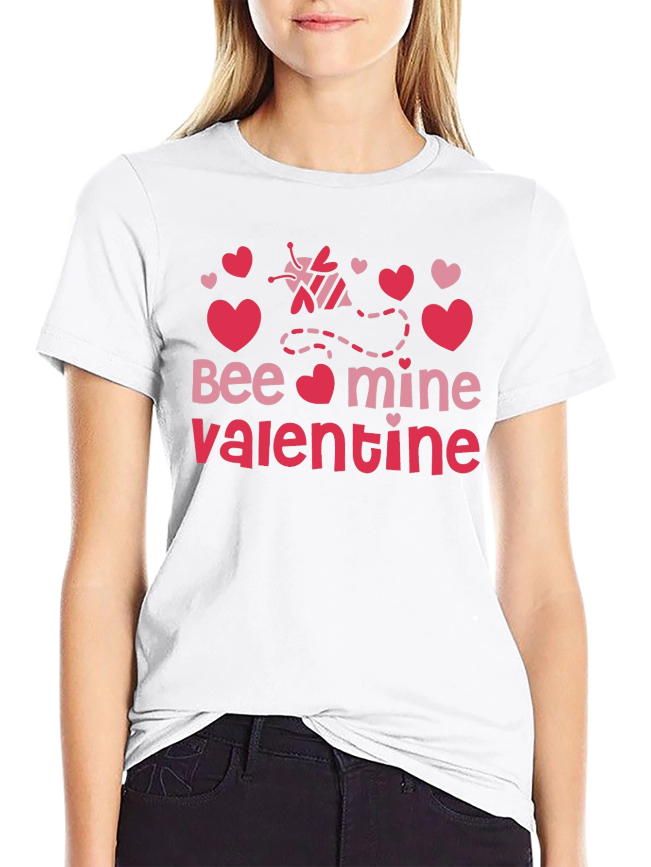 Bee Mine Valentine T-Shirt Black Valentines Day Tee