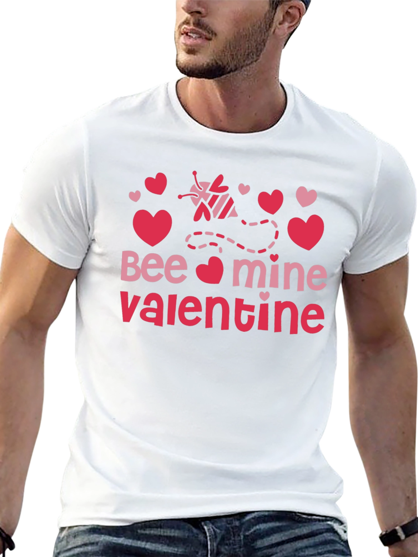 Bee Mine Valentine T-Shirt Black Valentines Day Tee