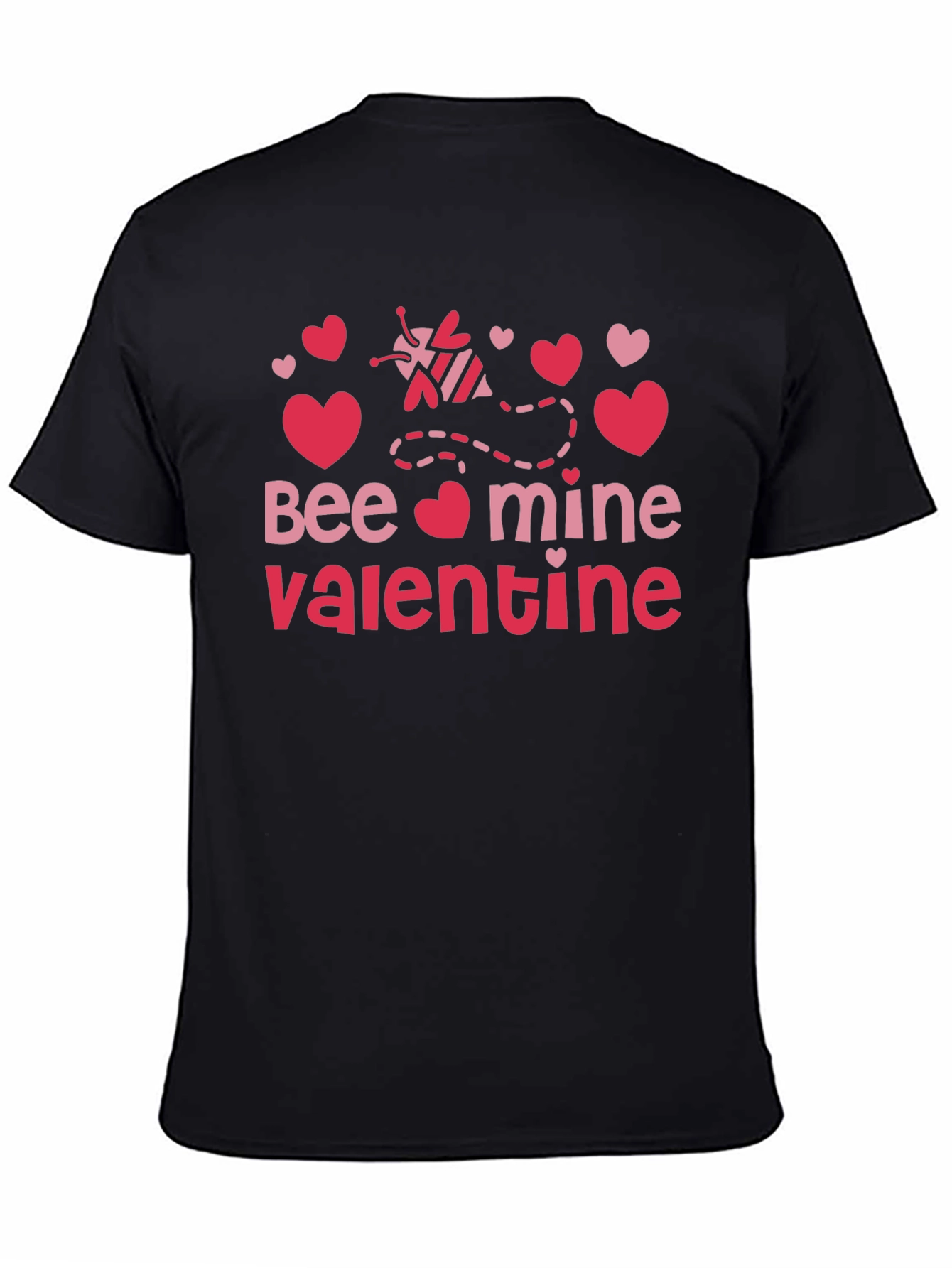 Bee Mine Valentine T-Shirt Black Valentines Day Tee