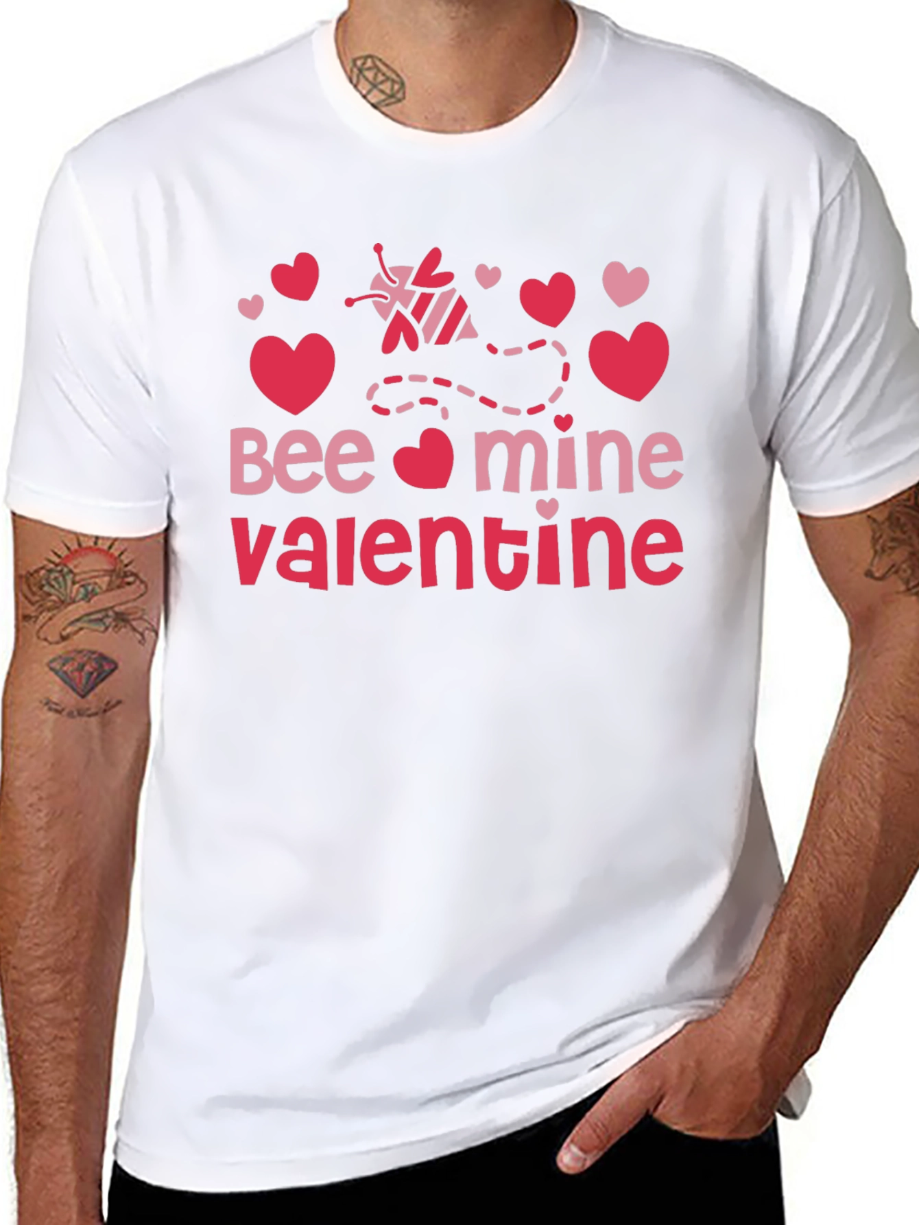 Bee Mine Valentine T-Shirt Black Valentines Day Tee