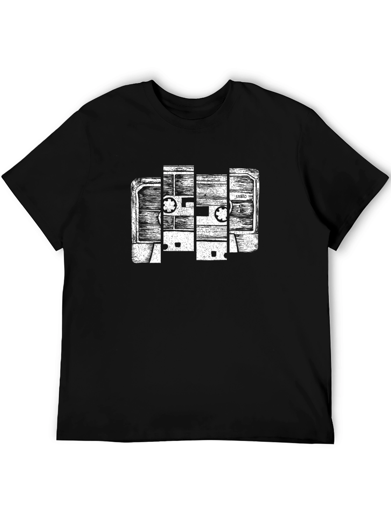 Retro Cassette Tape Graphic T-Shirt - Classic Design