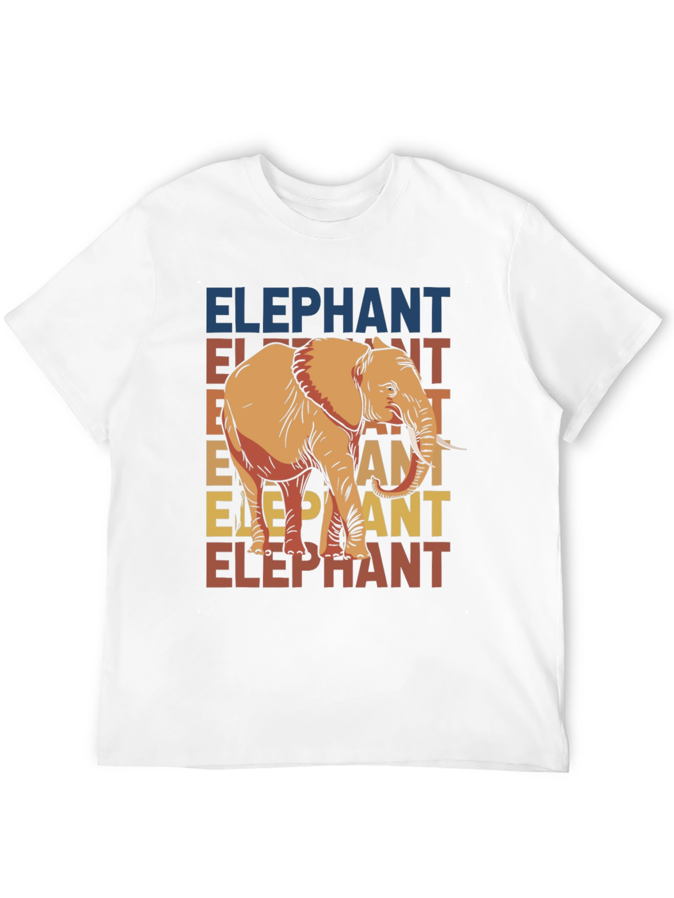Elephant Graphic Tee - Retro Style