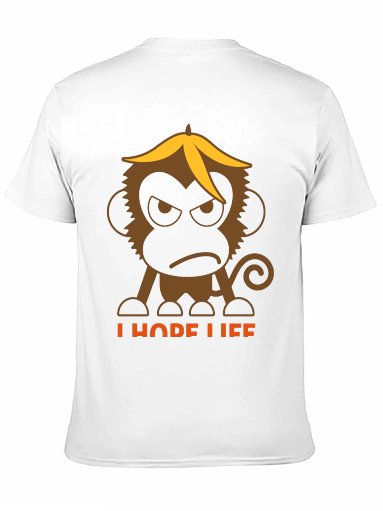 Grumpy Monkey Banana Peel T-Shirt - I Hope Life