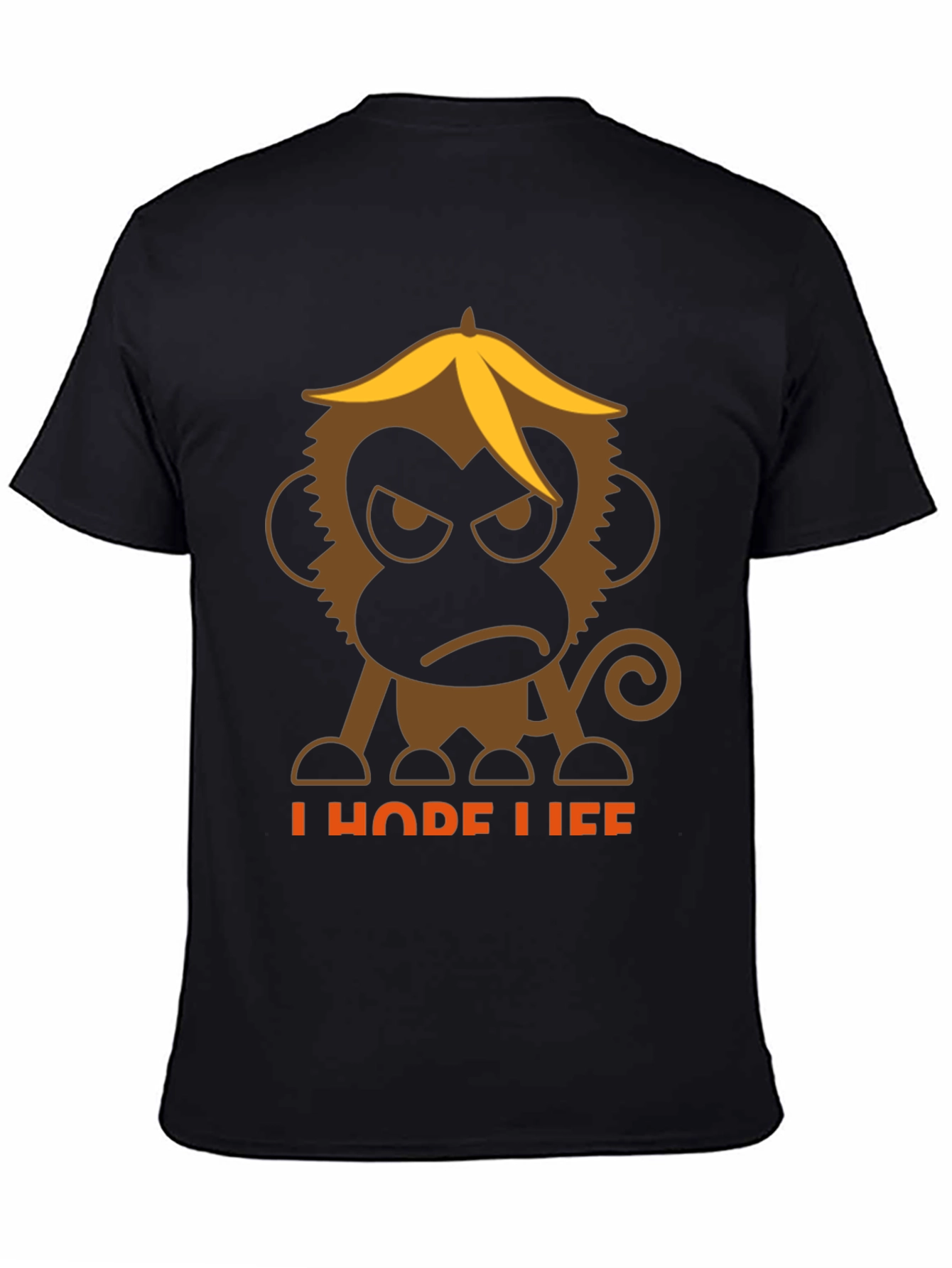 Grumpy Monkey Banana Peel T-Shirt - I Hope Life