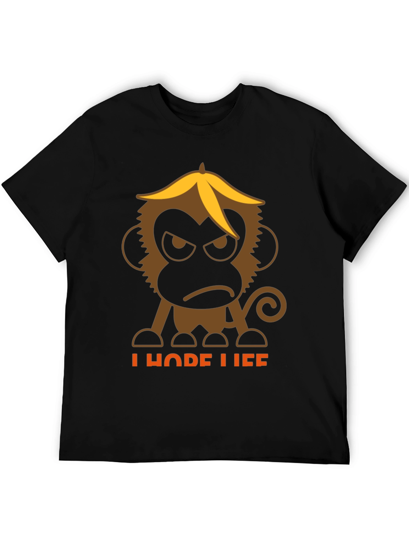 Grumpy Monkey Banana Peel T-Shirt - I Hope Life