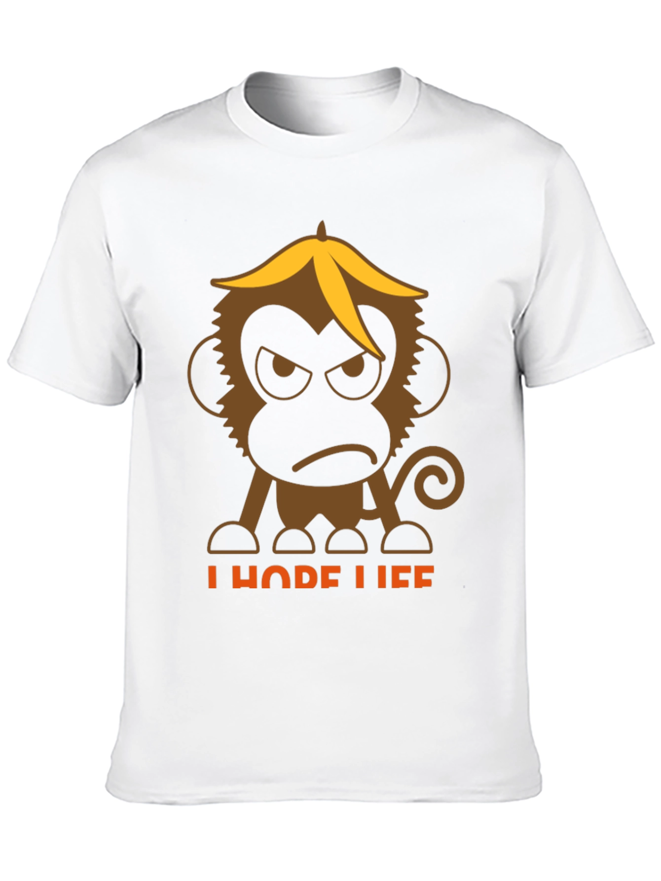 Grumpy Monkey Banana Peel T-Shirt - I Hope Life