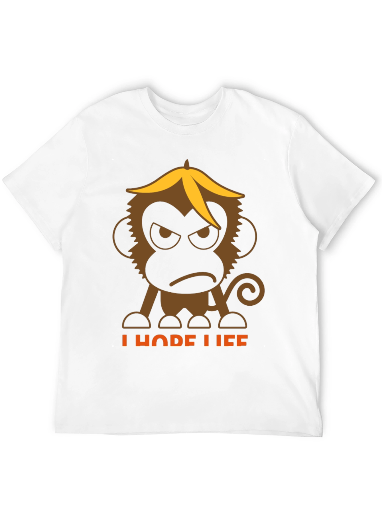 Grumpy Monkey Banana Peel T-Shirt - I Hope Life