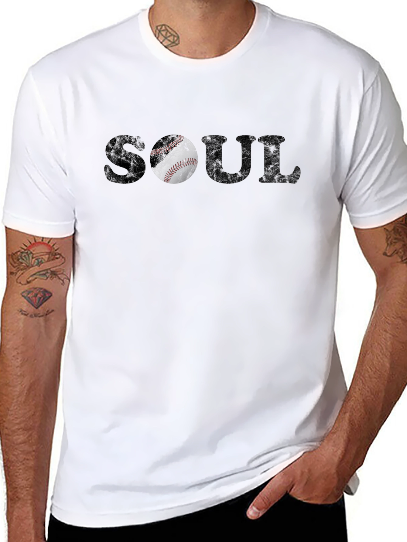 Soul Baseball Graphic T-Shirt