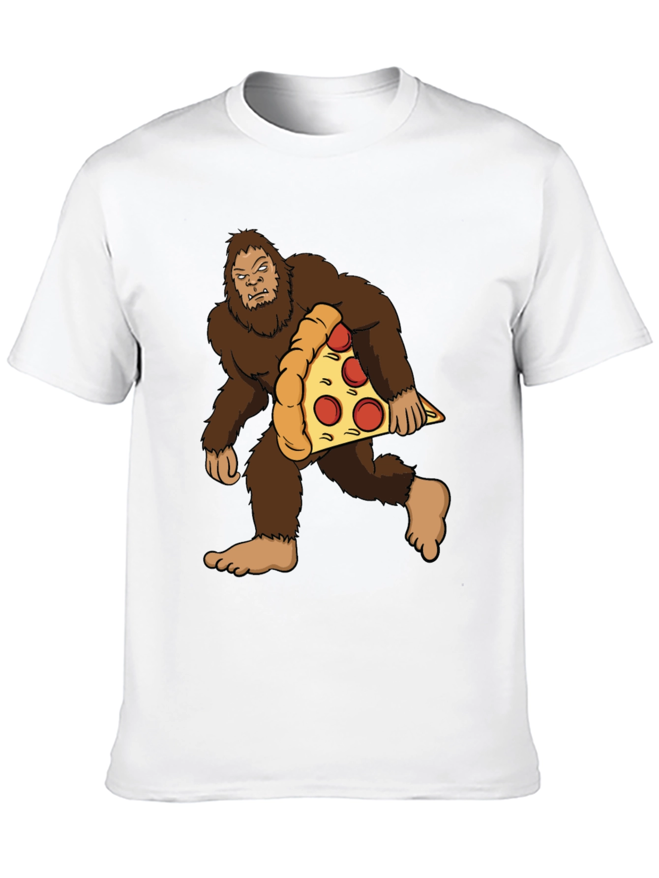 Bigfoot Pizza Graphic Tee - Black