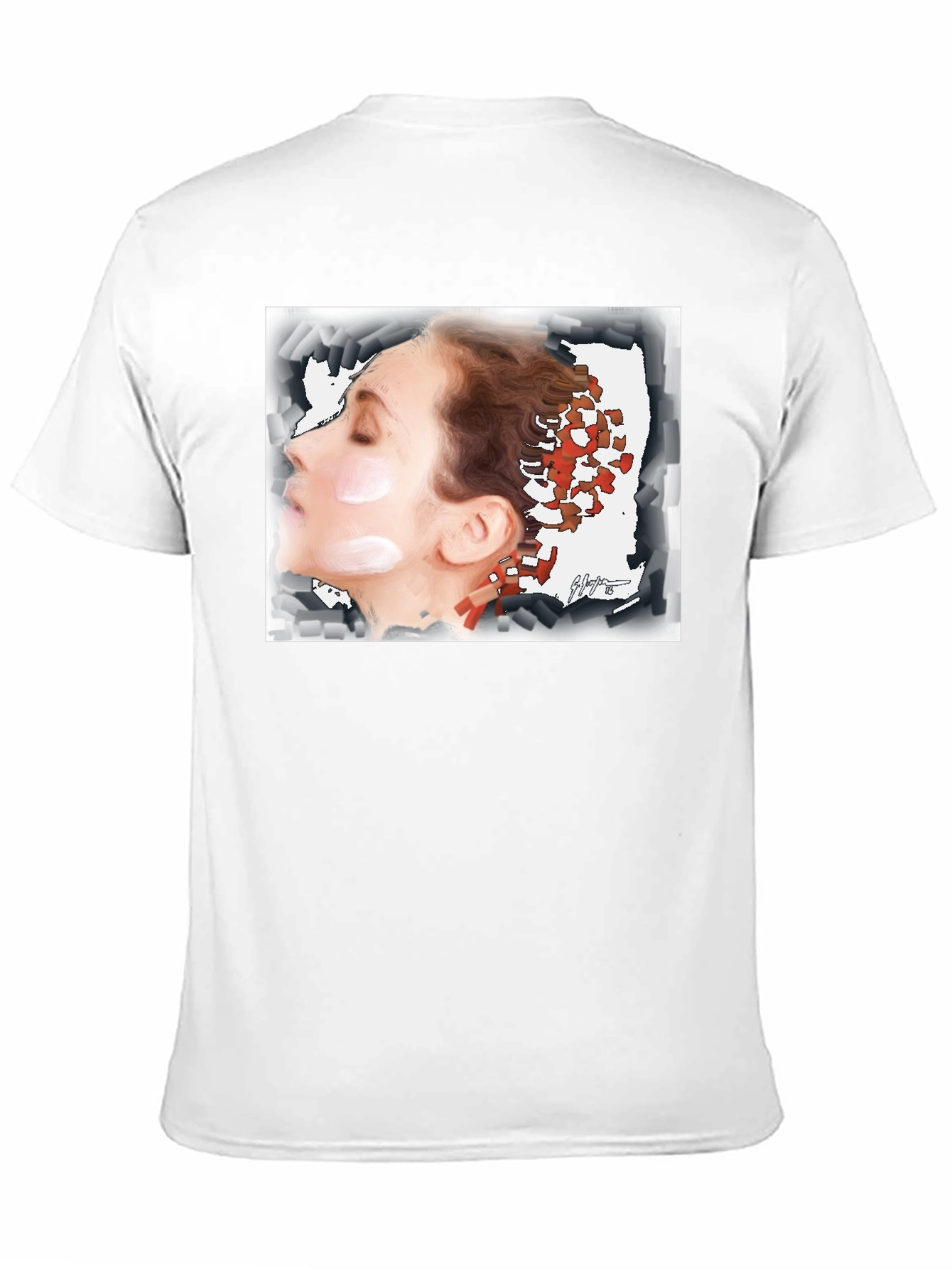 Artistic Woman Graphic Tee - Unisex Black T-Shirt