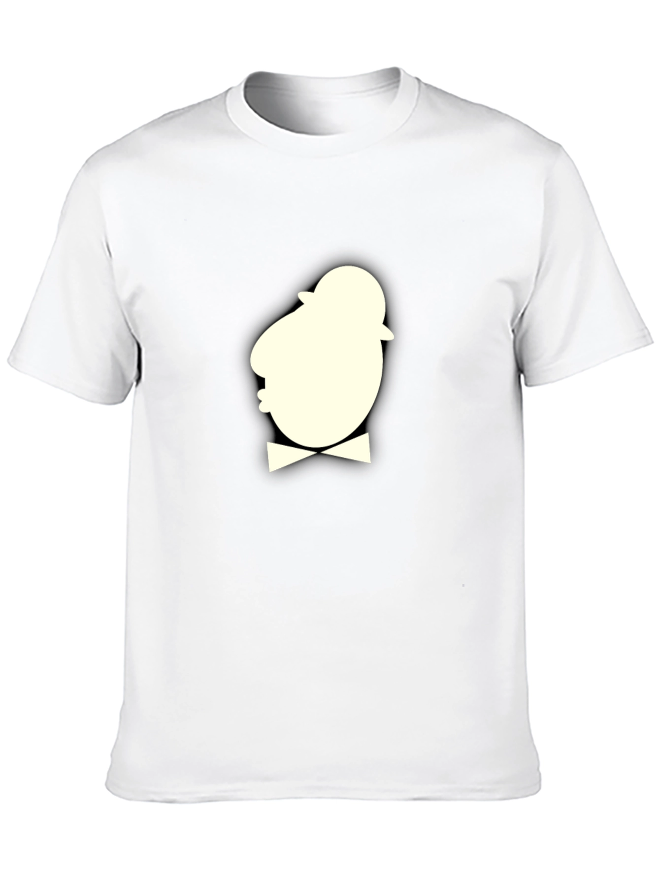 Dapper Cartoon Gentleman T-Shirt - Black