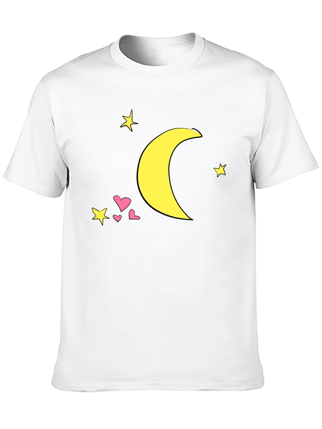 Celestial Dream Tee - Moon & Stars Graphic T-Shirt