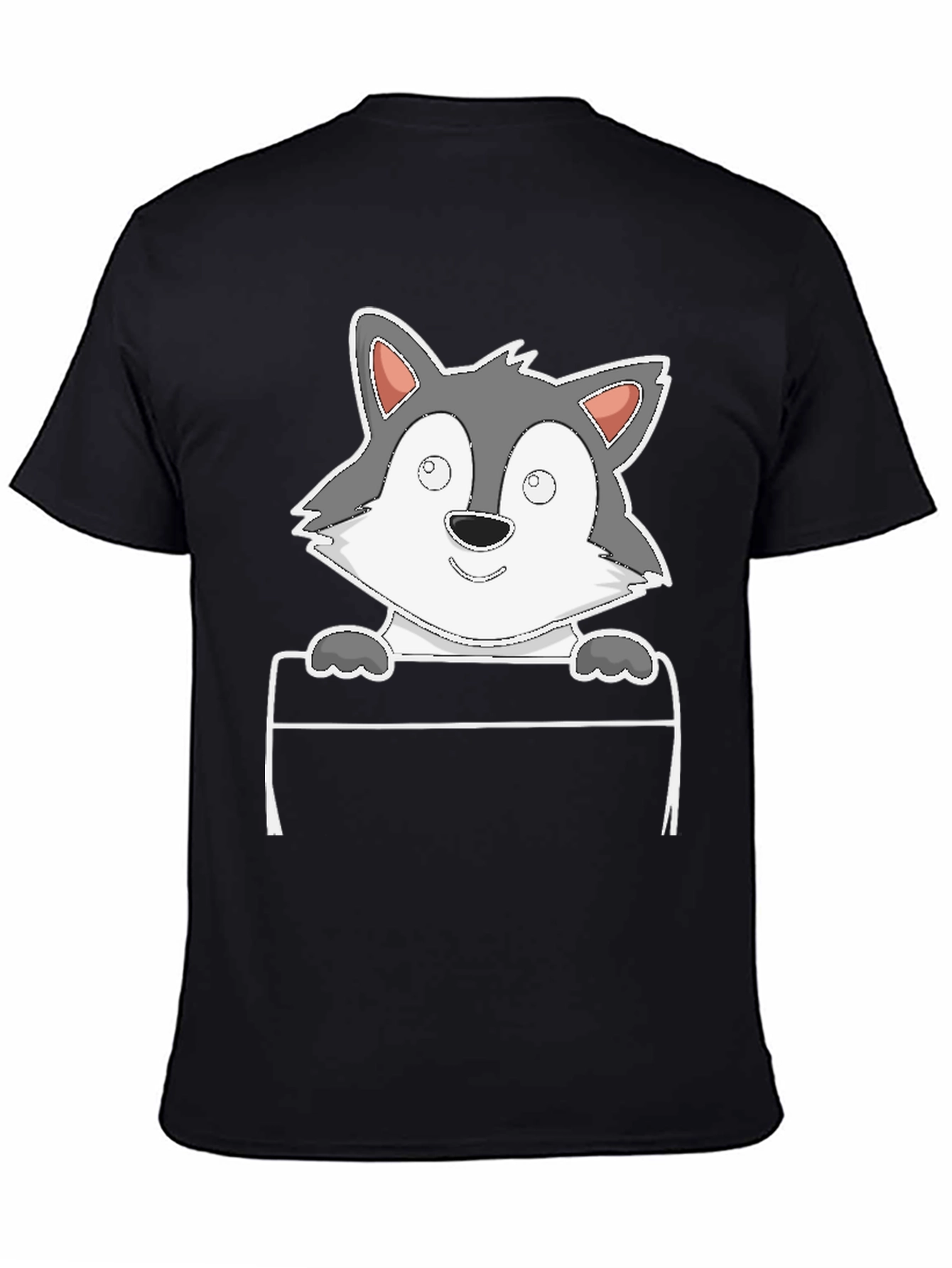 Cartoon Wolf Graphic Tee