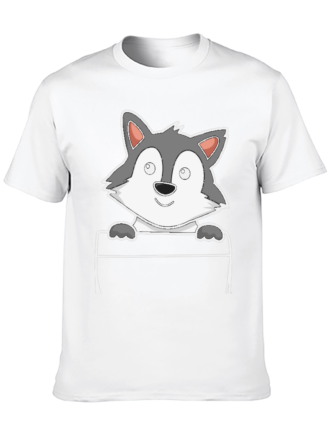 Cartoon Wolf Graphic Tee