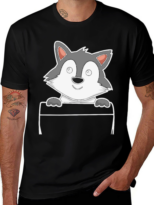 Cartoon Wolf Graphic Tee