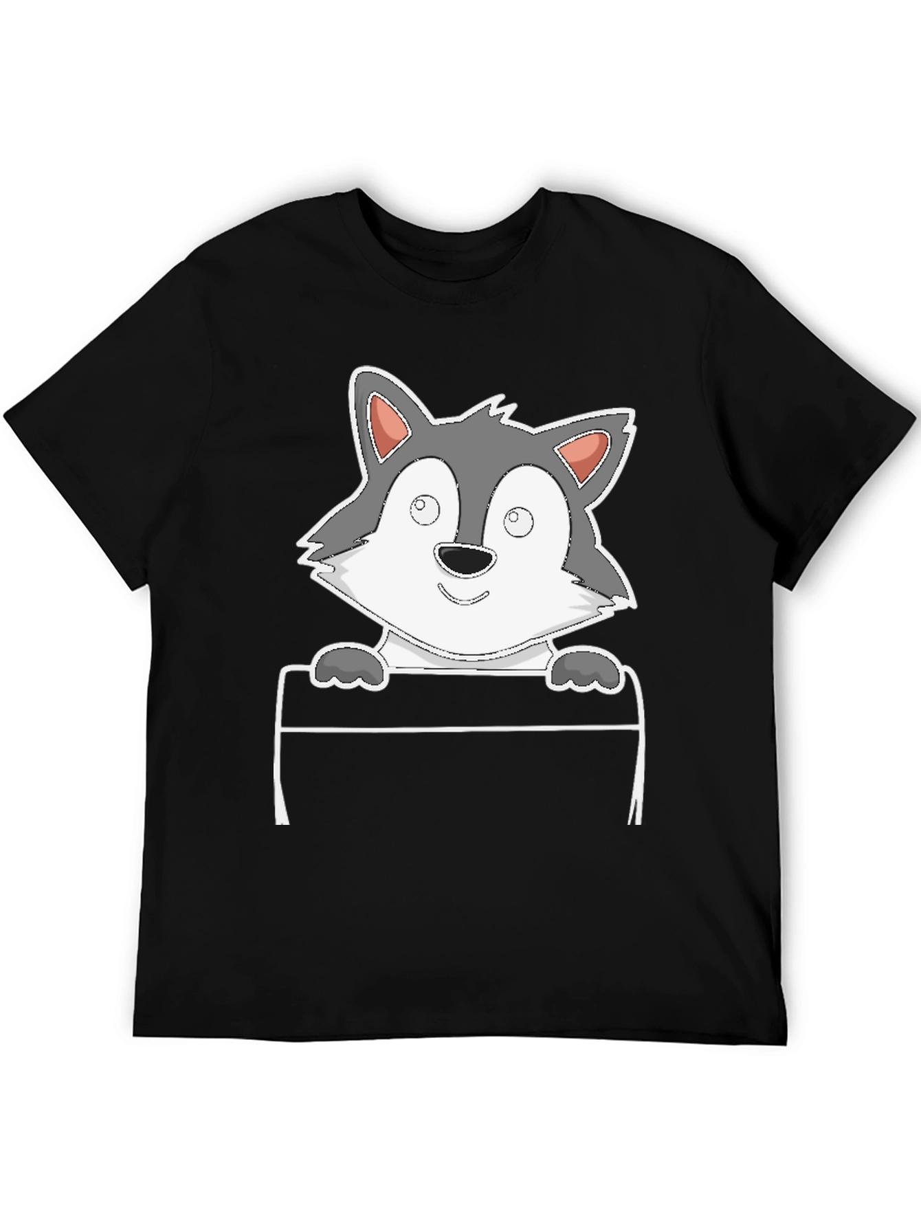 Cartoon Wolf Graphic Tee