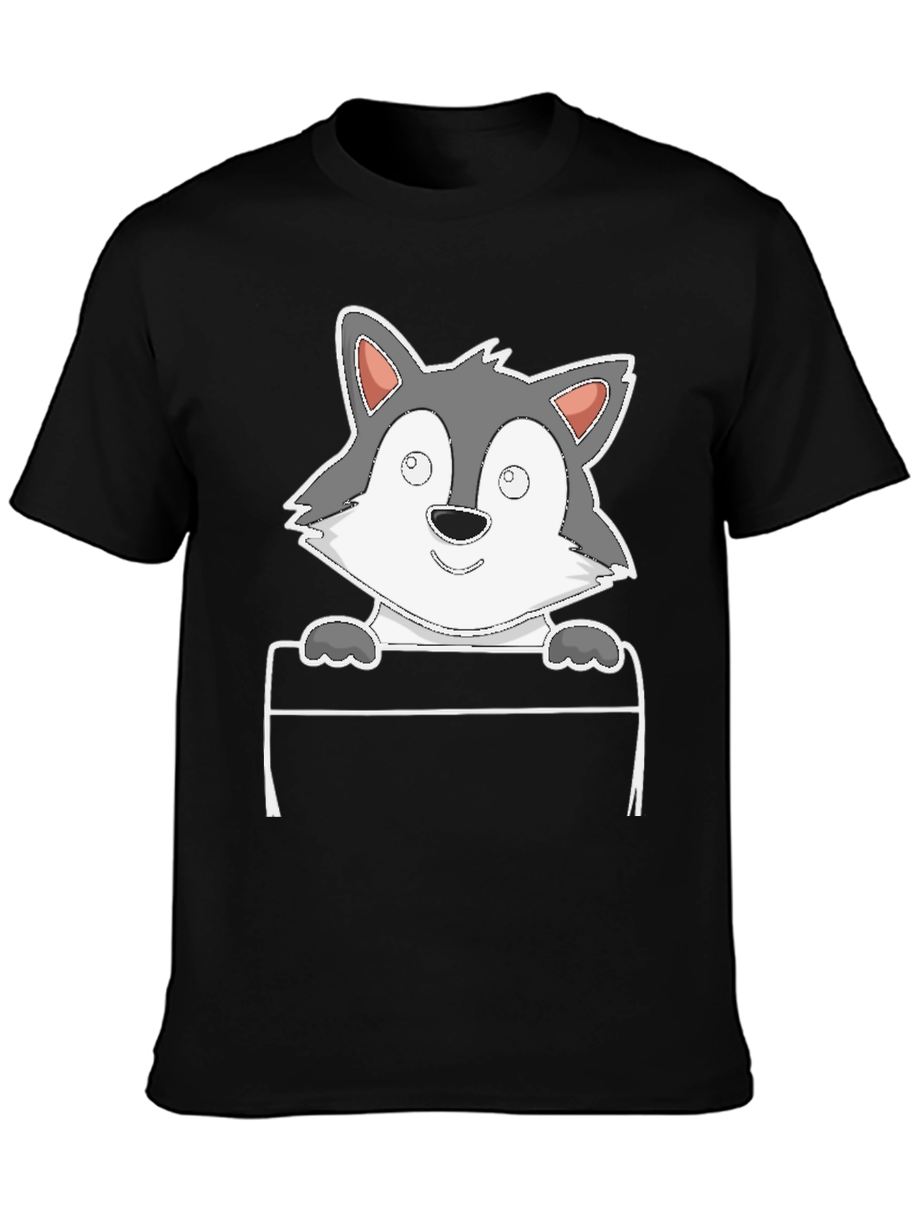 Cartoon Wolf Graphic Tee