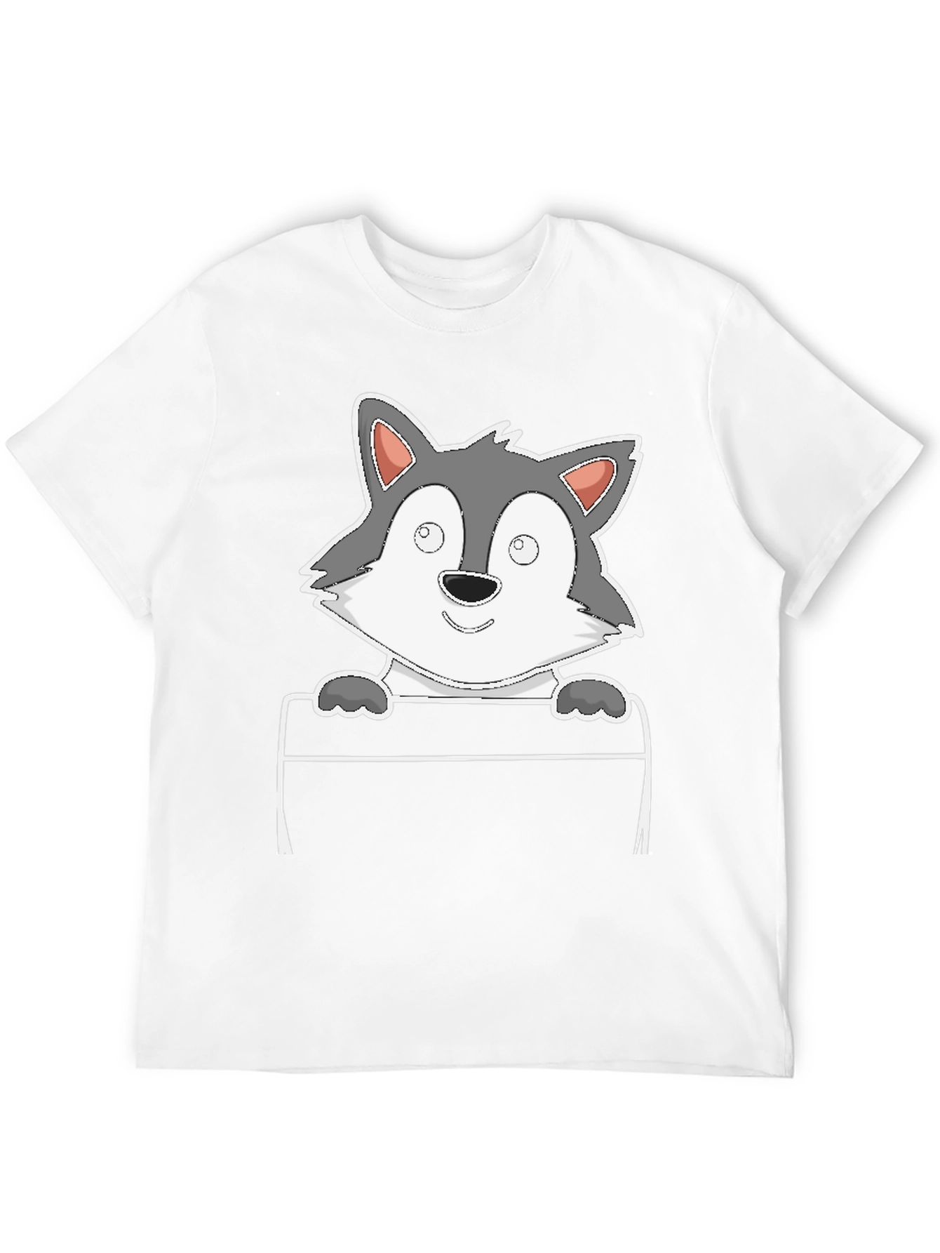 Cartoon Wolf Graphic Tee