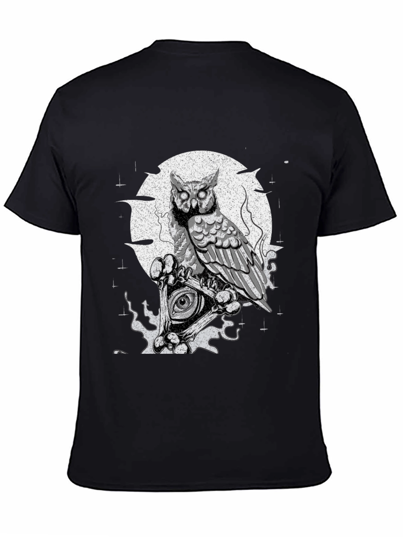 Owl Illuminati T-Shirt - Mens Black Graphic Tee