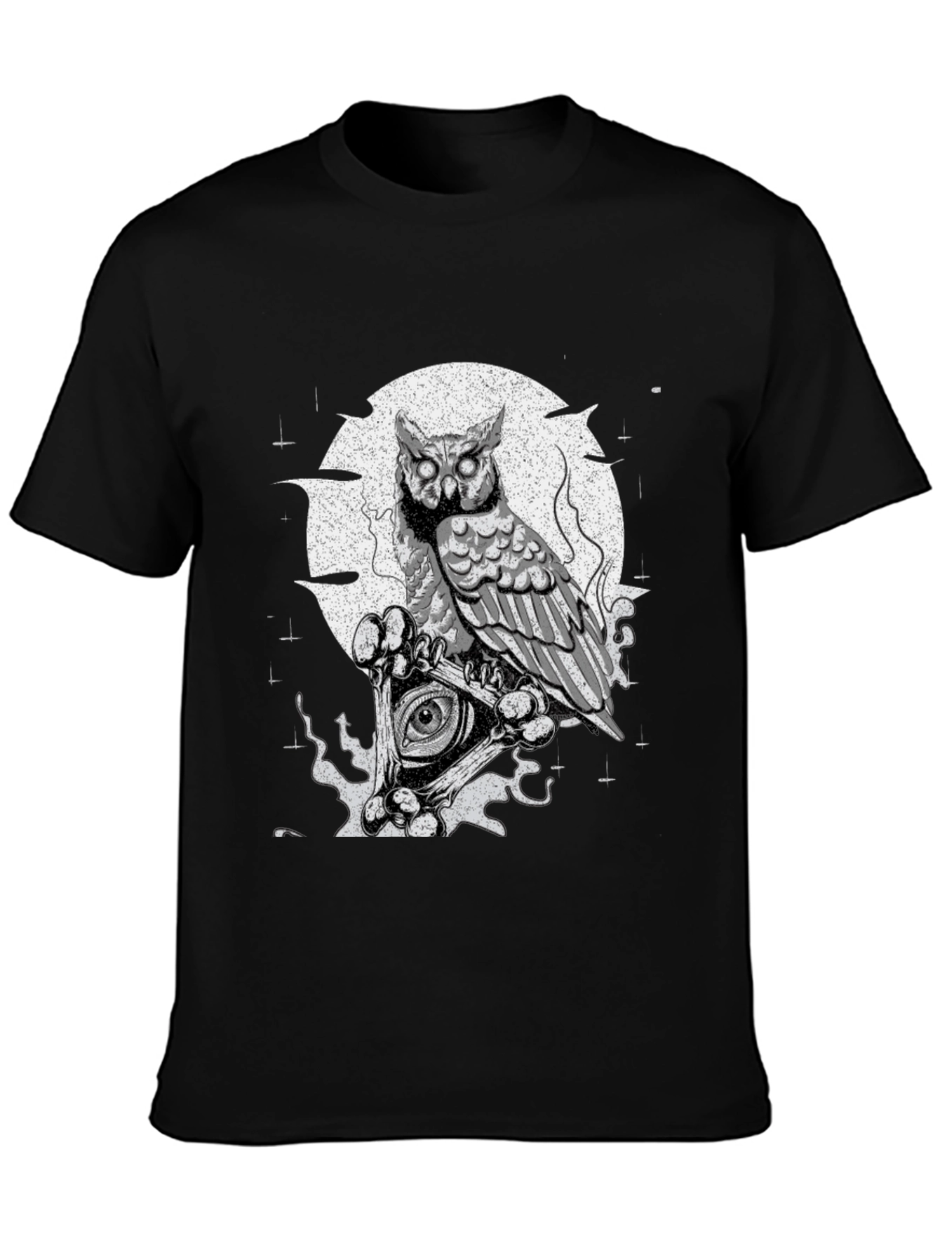 Owl Illuminati T-Shirt - Mens Black Graphic Tee