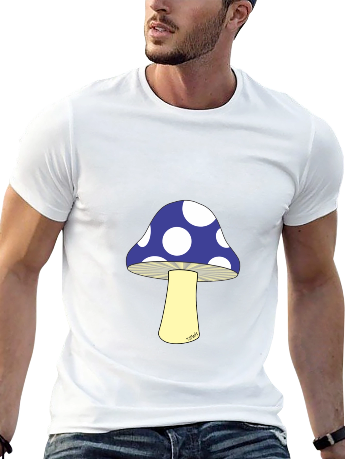 Mushroom T-Shirt - Polka Dot Cap