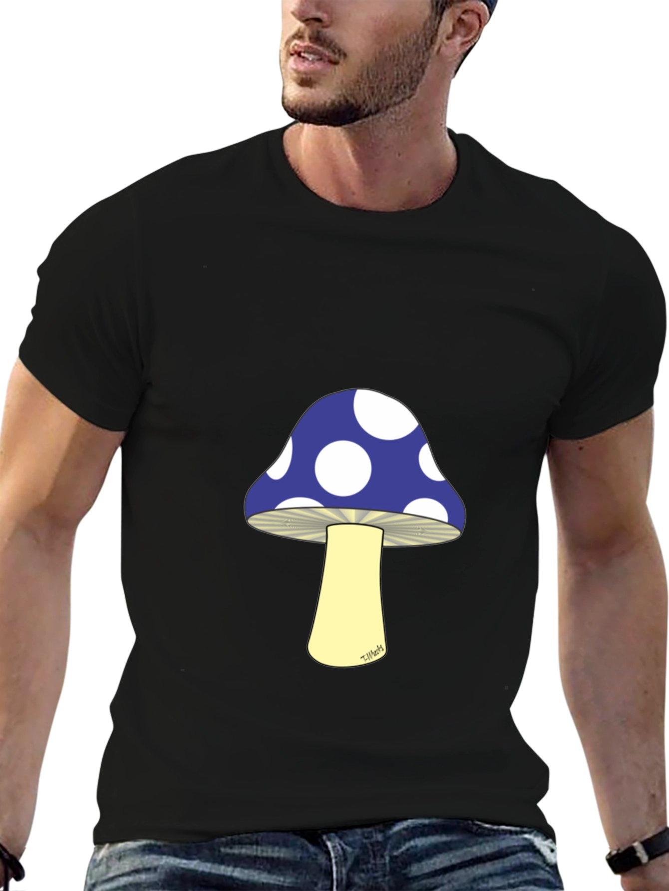 Mushroom T-Shirt - Polka Dot Cap