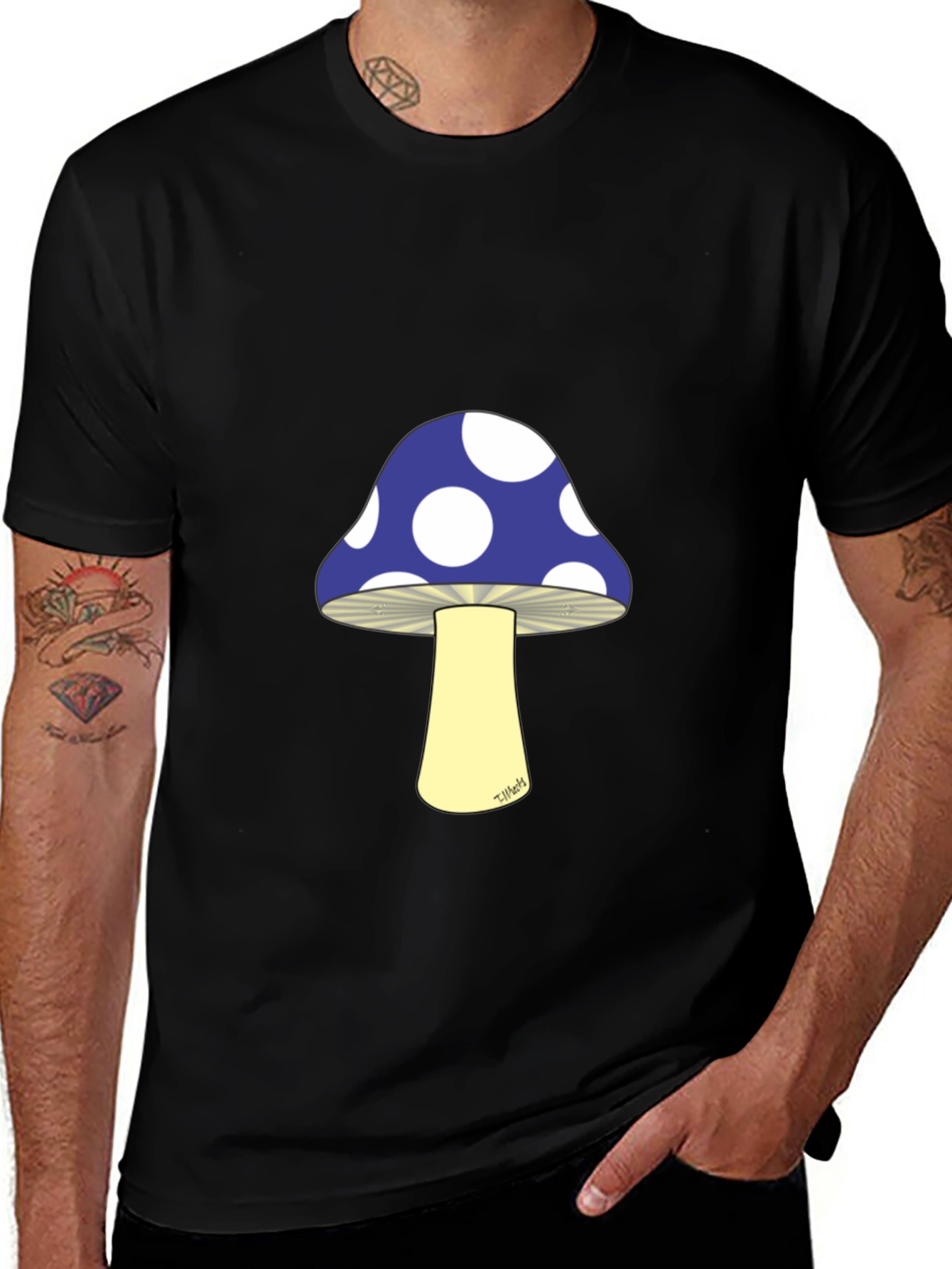 Mushroom T-Shirt - Polka Dot Cap