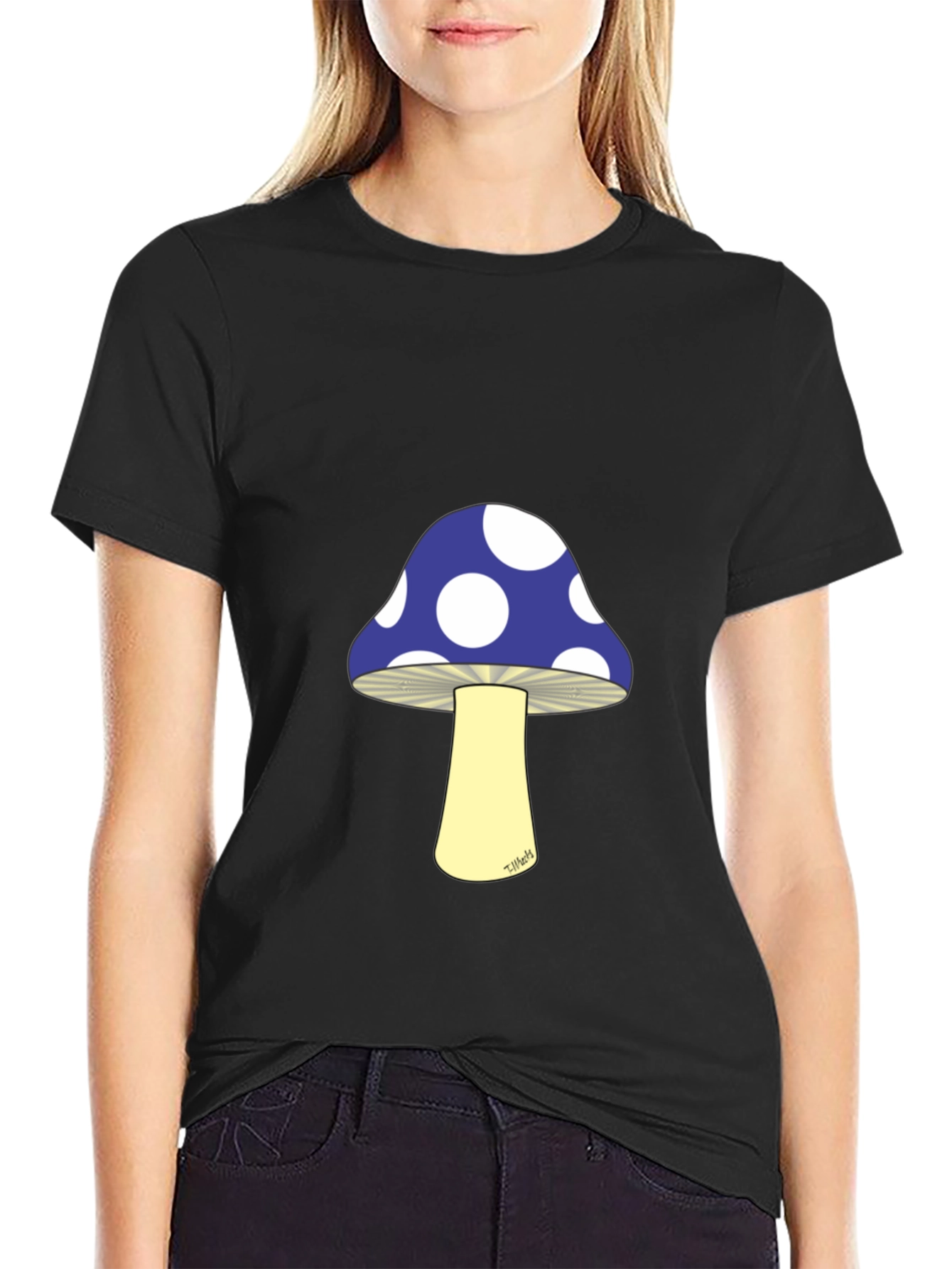 Mushroom T-Shirt - Polka Dot Cap