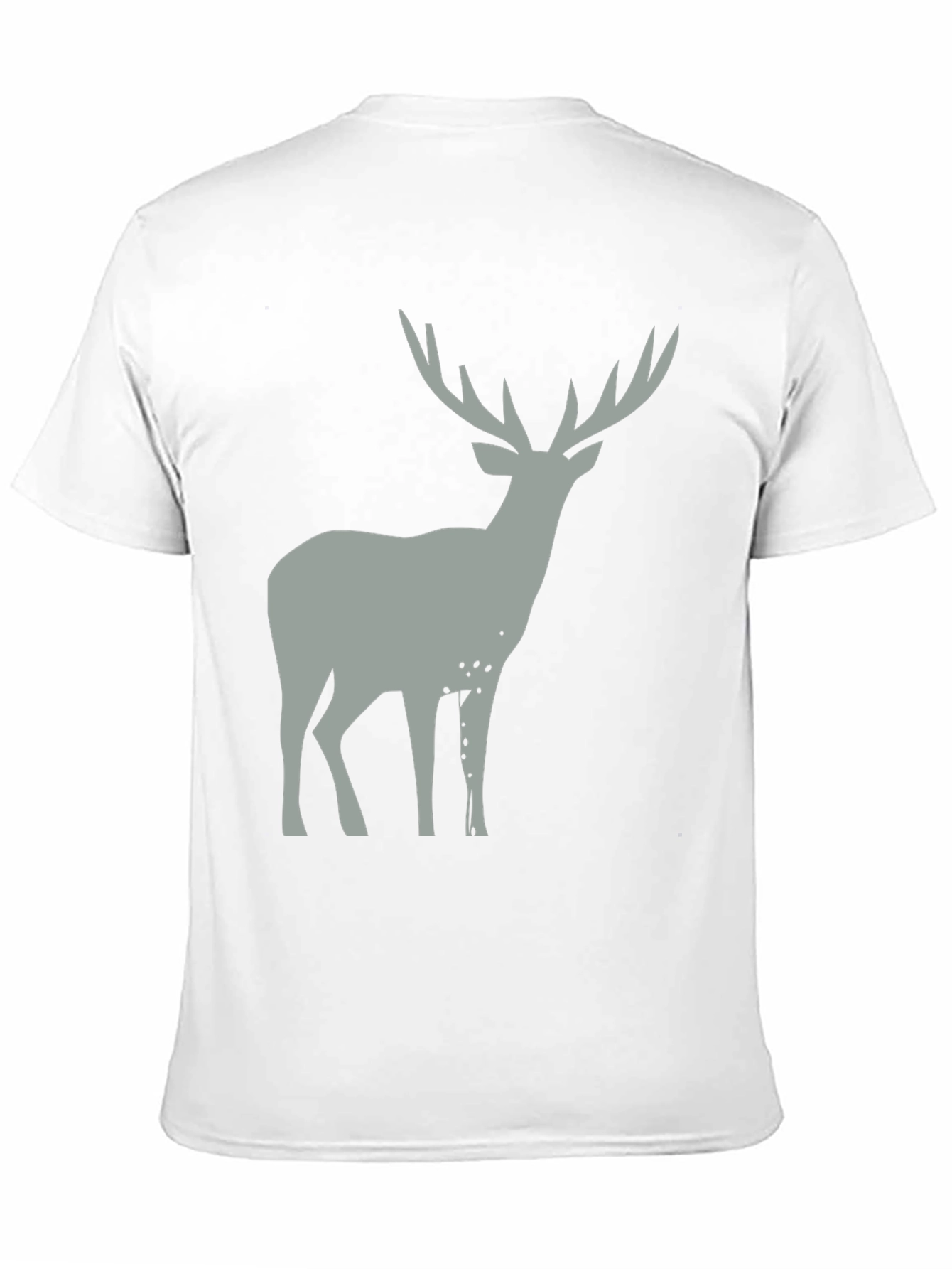 Mens Black Deer Graphic T-Shirt