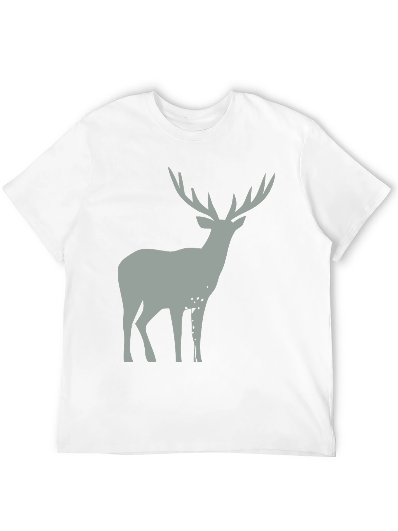Mens Black Deer Graphic T-Shirt