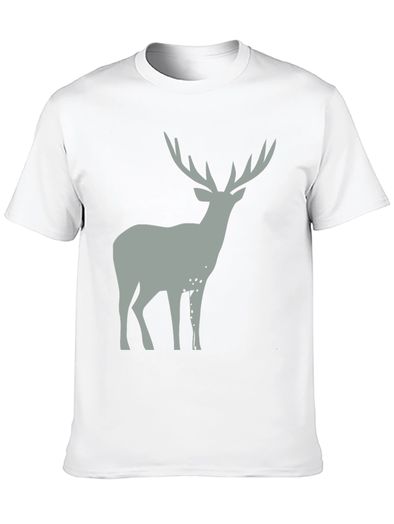 Mens Black Deer Graphic T-Shirt