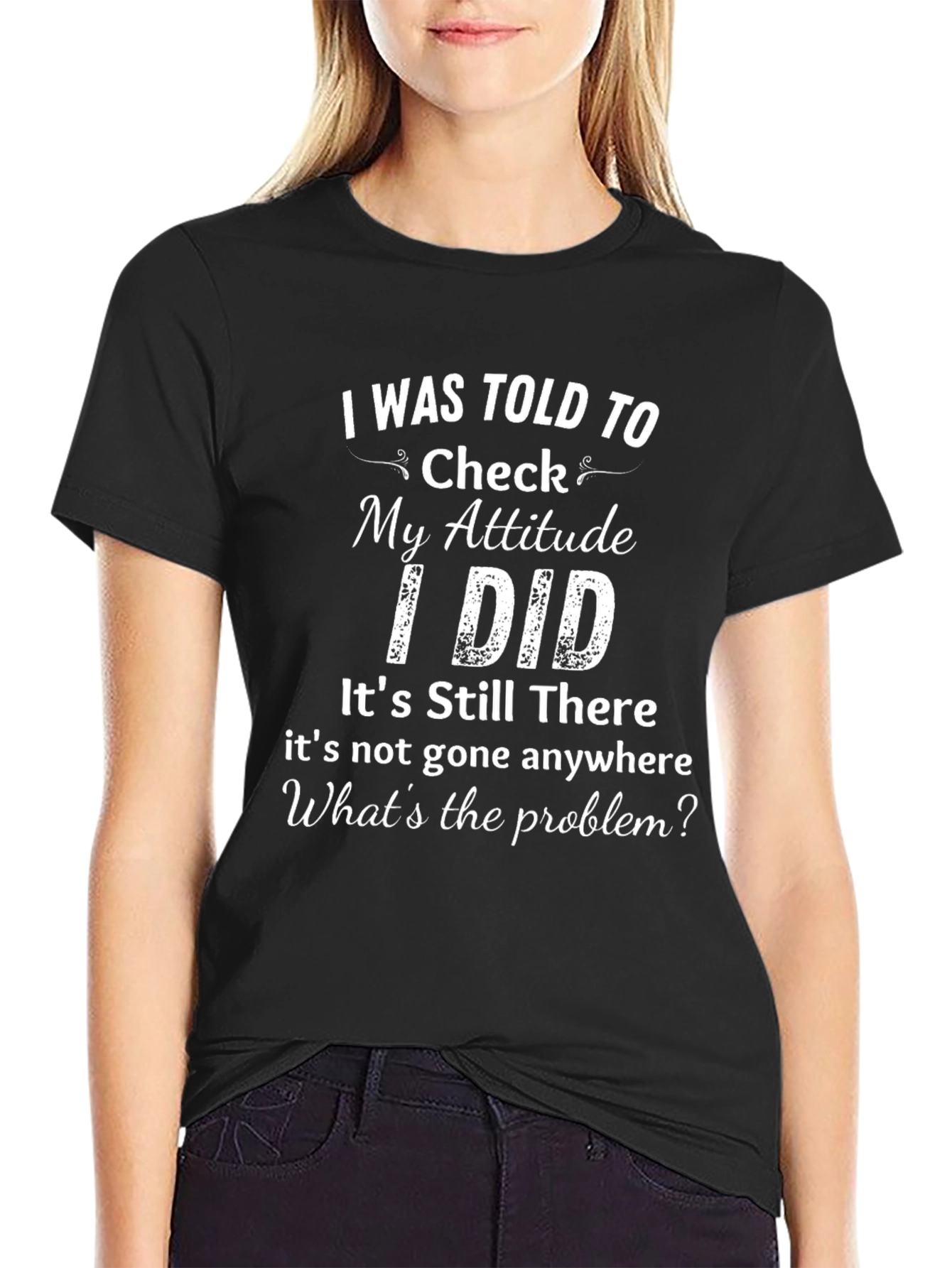 Attitude Check T-Shirt - Funny Graphic Tee