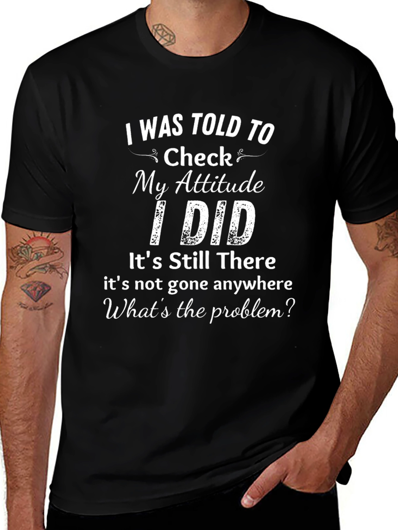 Attitude Check T-Shirt - Funny Graphic Tee