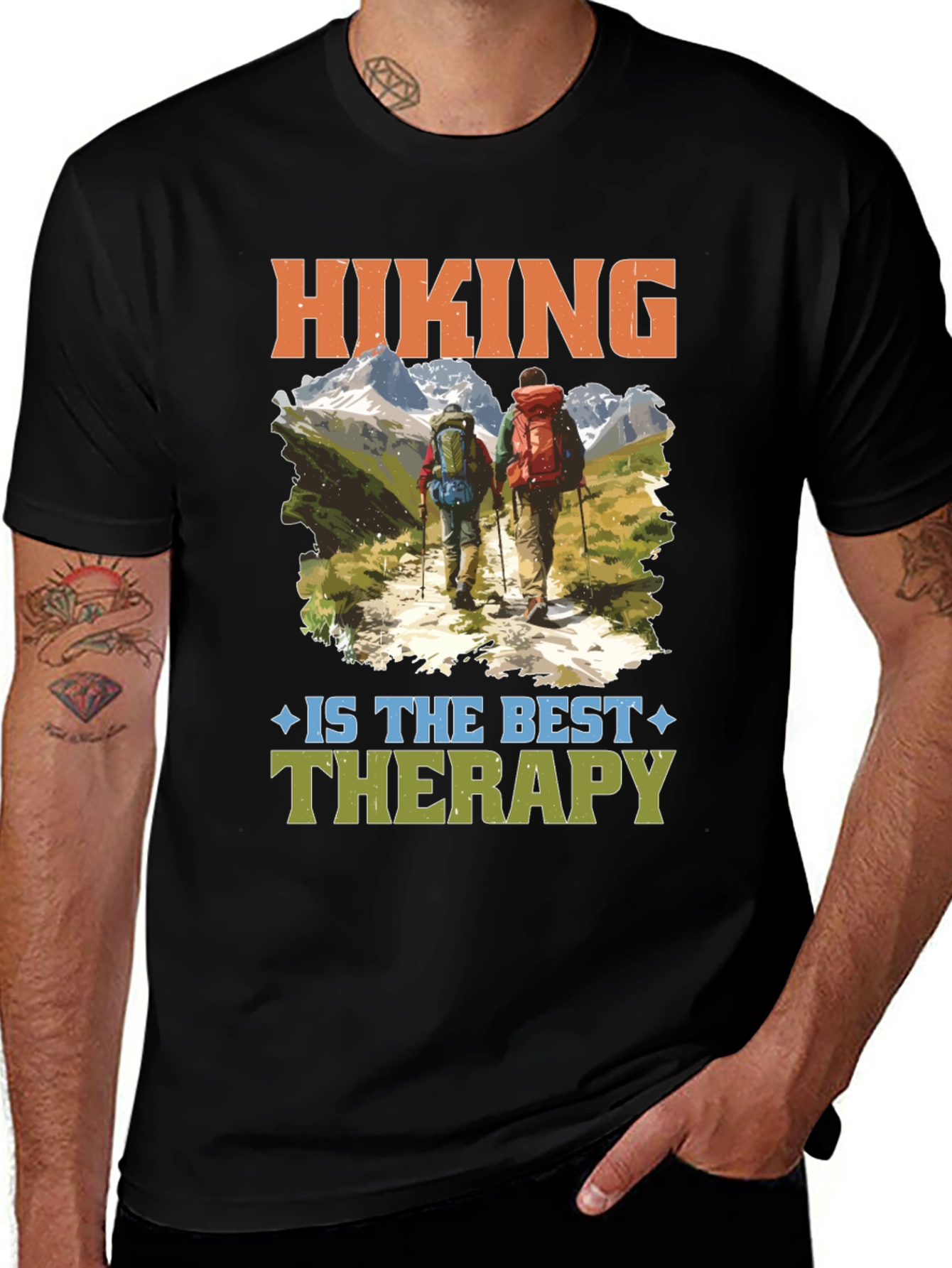 Hiking Therapy T-Shirt - Outdoor Adventure Tee