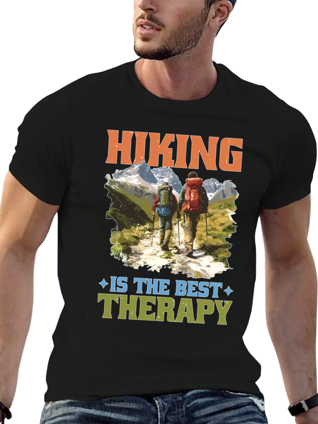 Hiking Therapy T-Shirt - Outdoor Adventure Tee
