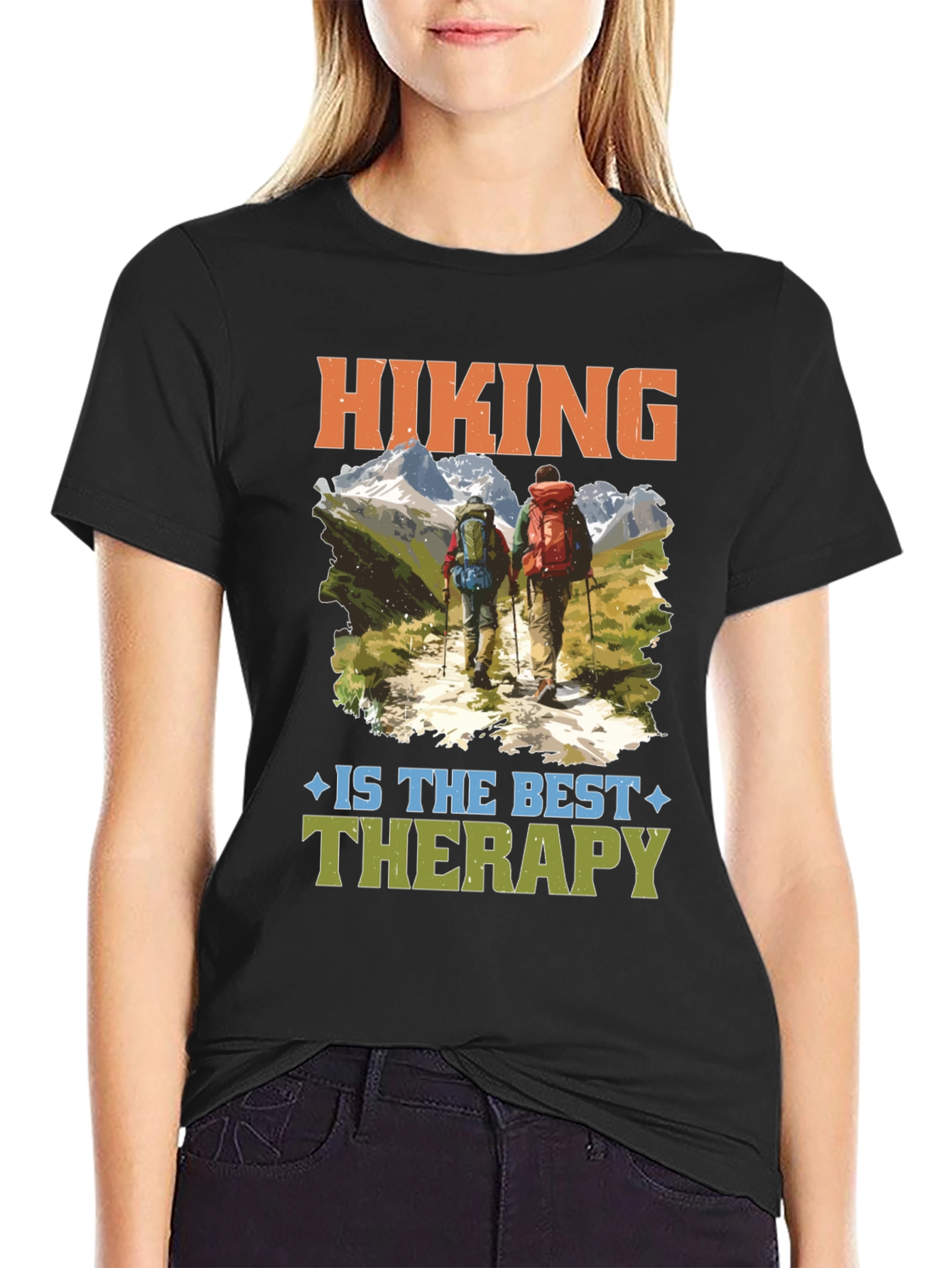 Hiking Therapy T-Shirt - Outdoor Adventure Tee