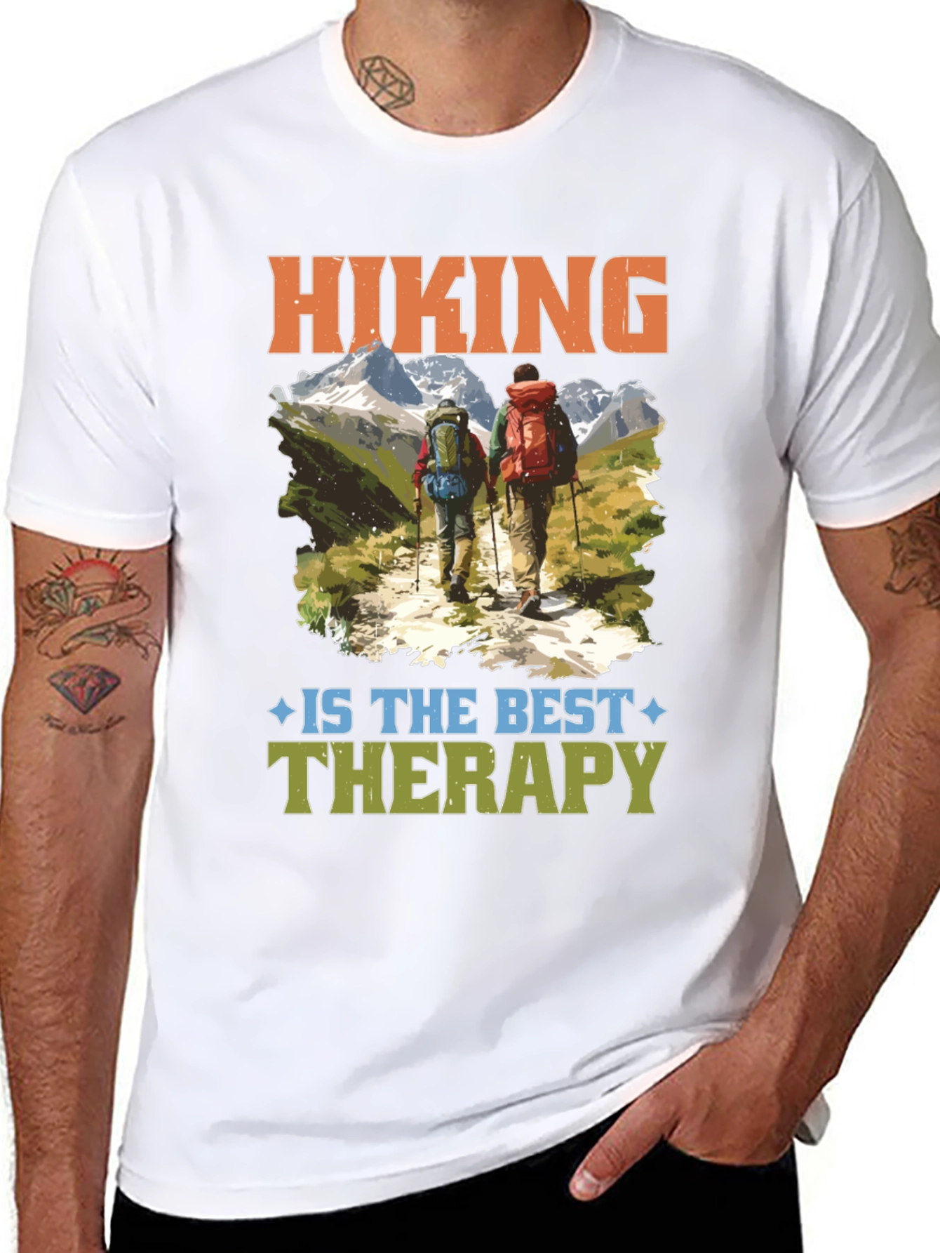 Hiking Therapy T-Shirt - Outdoor Adventure Tee