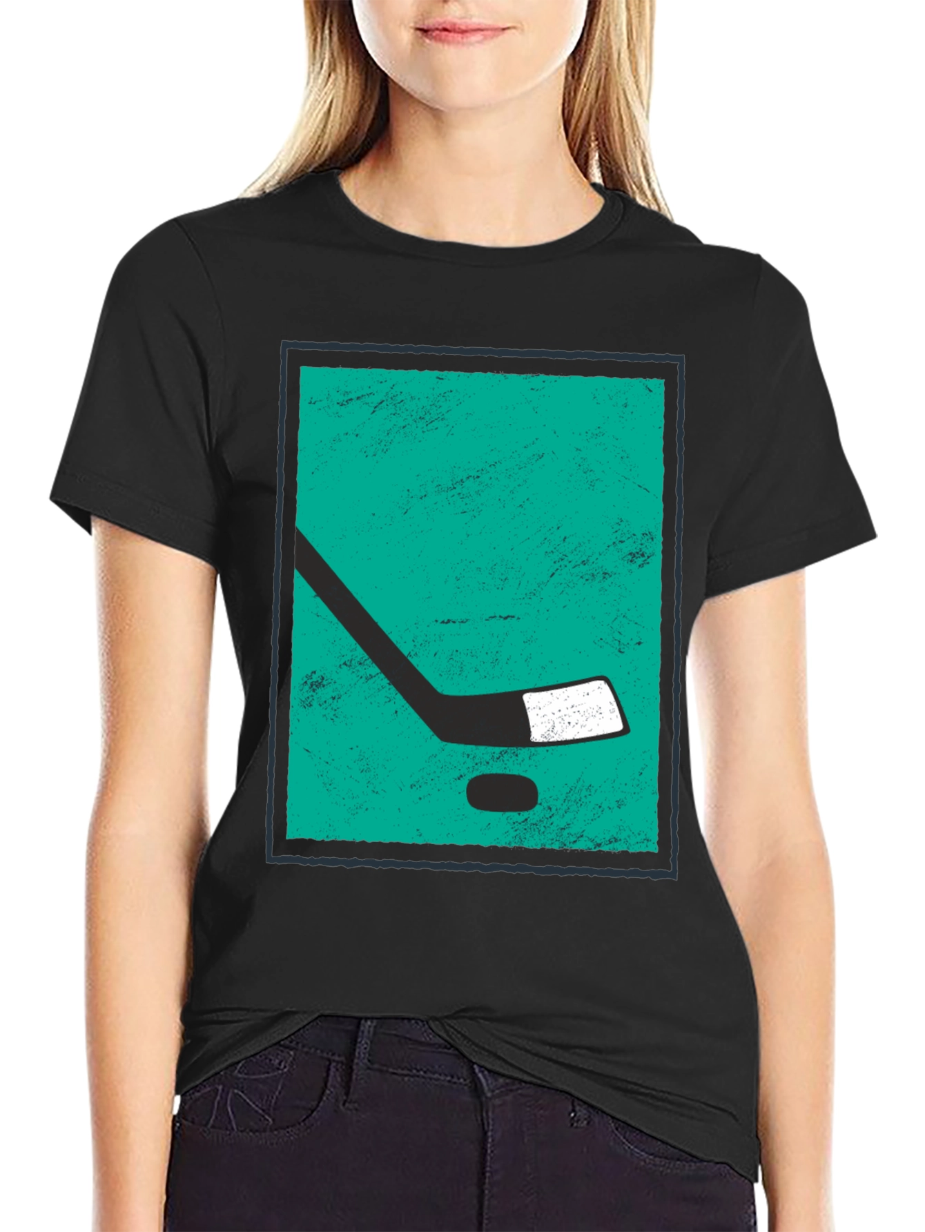 Hockey Stick Graphic Tee - Sporty & Stylish