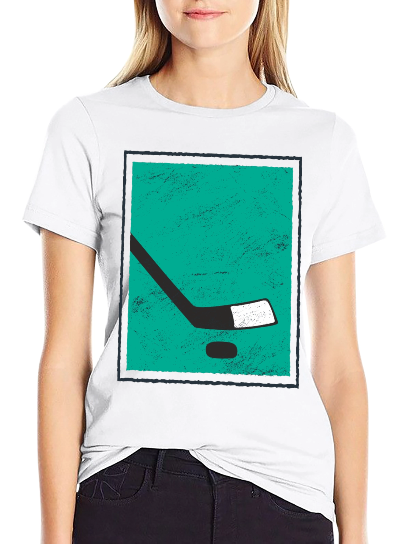Hockey Stick Graphic Tee - Sporty & Stylish