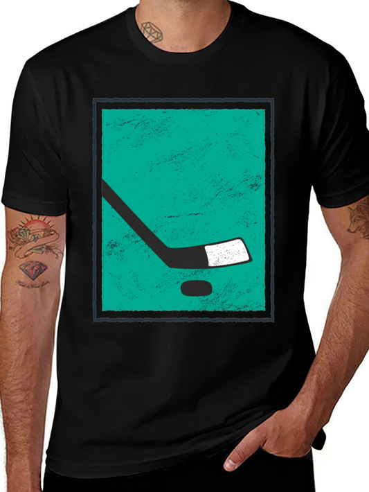 Hockey Stick Graphic Tee - Sporty & Stylish