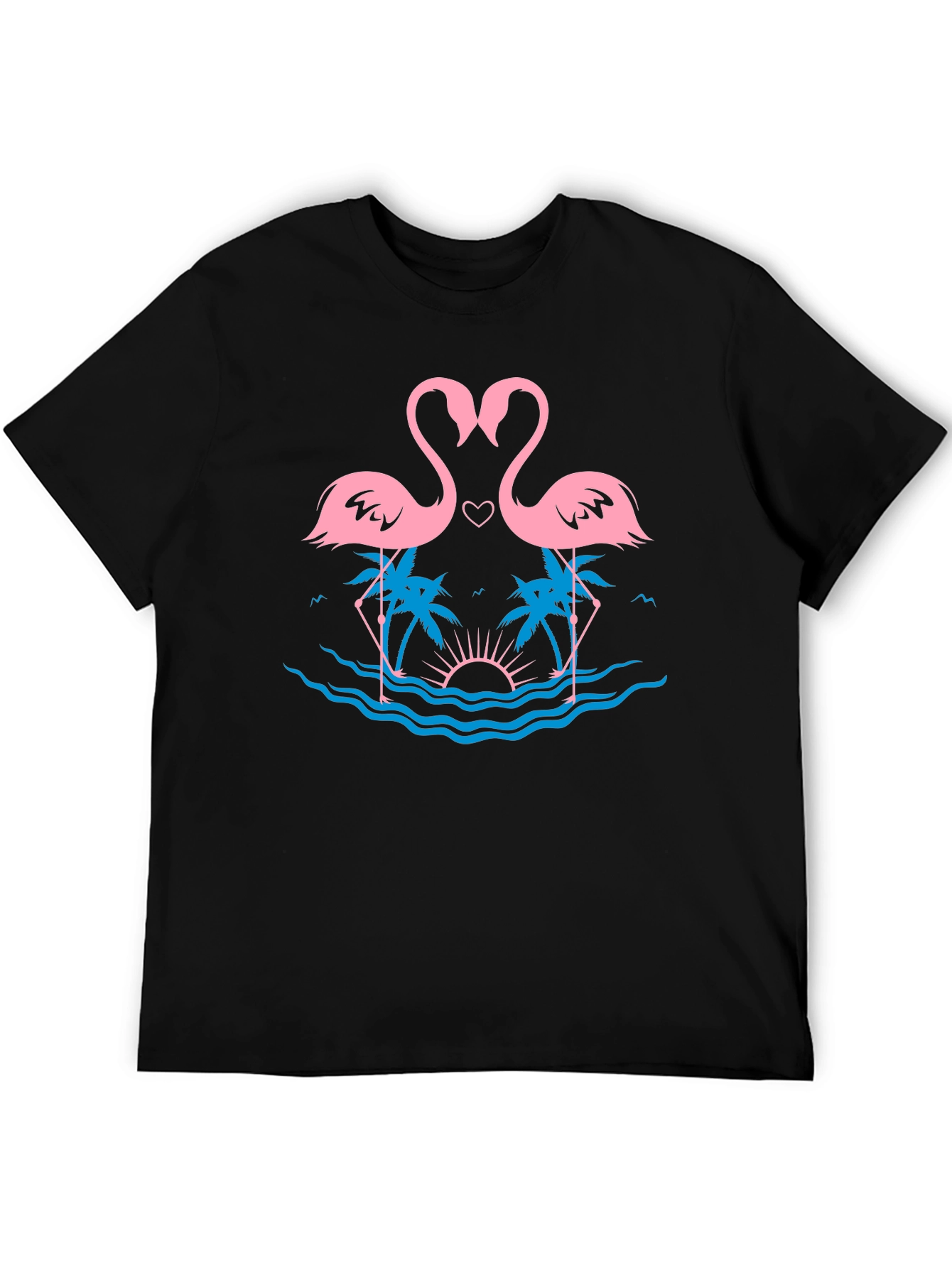 Tropical Flamingo Love T-Shirt
