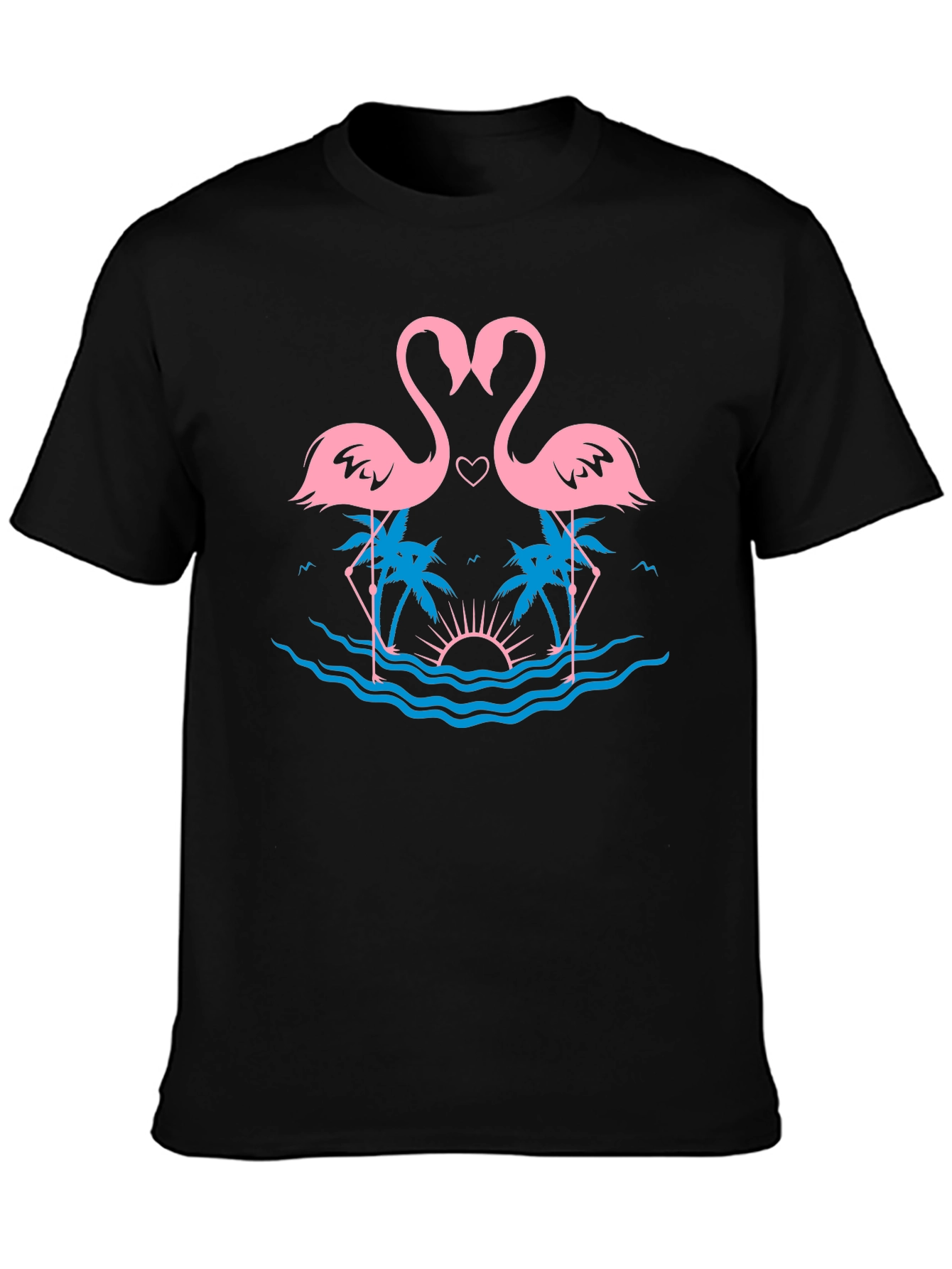 Tropical Flamingo Love T-Shirt