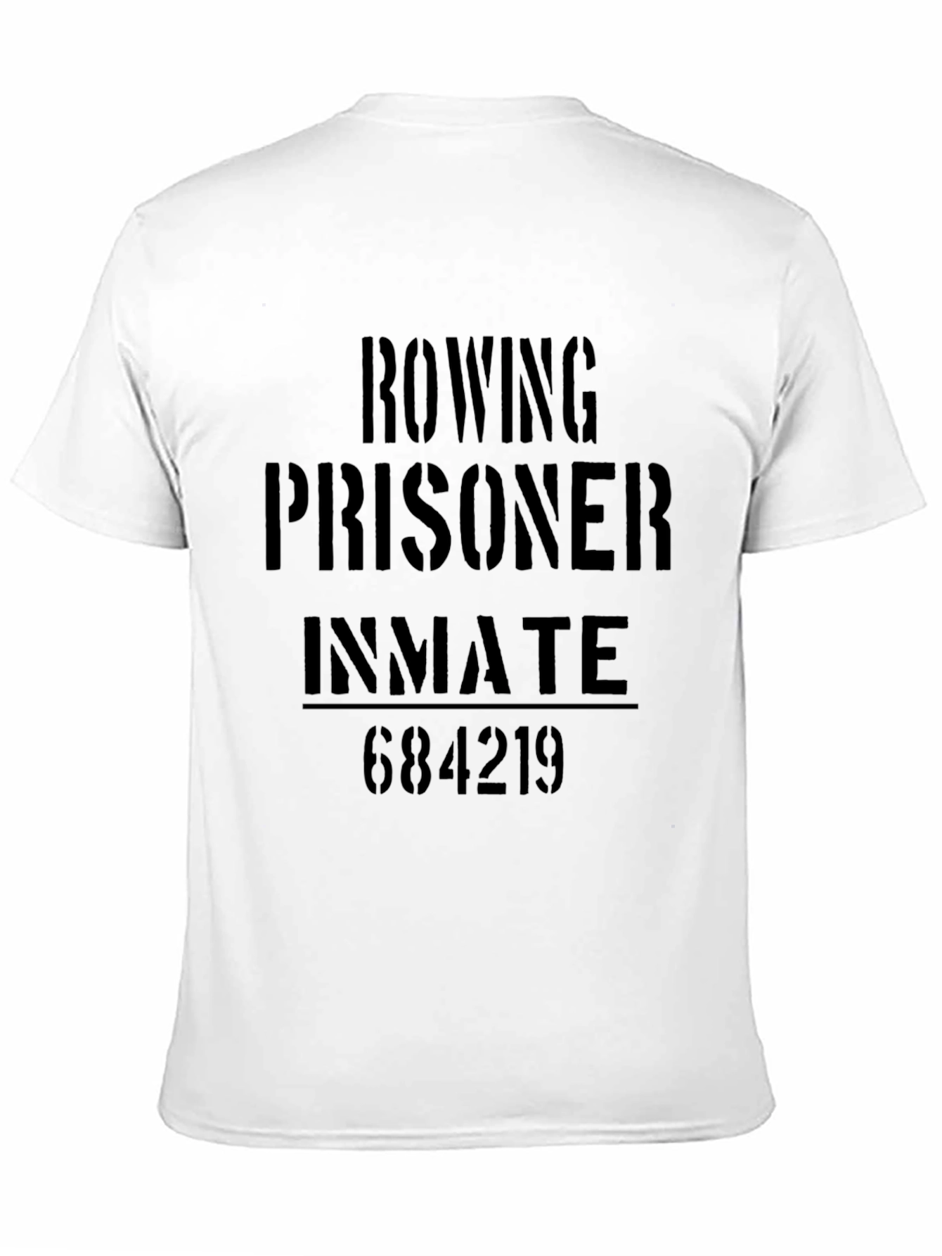 Rowing Prisoner Inmate Graphic T-Shirt