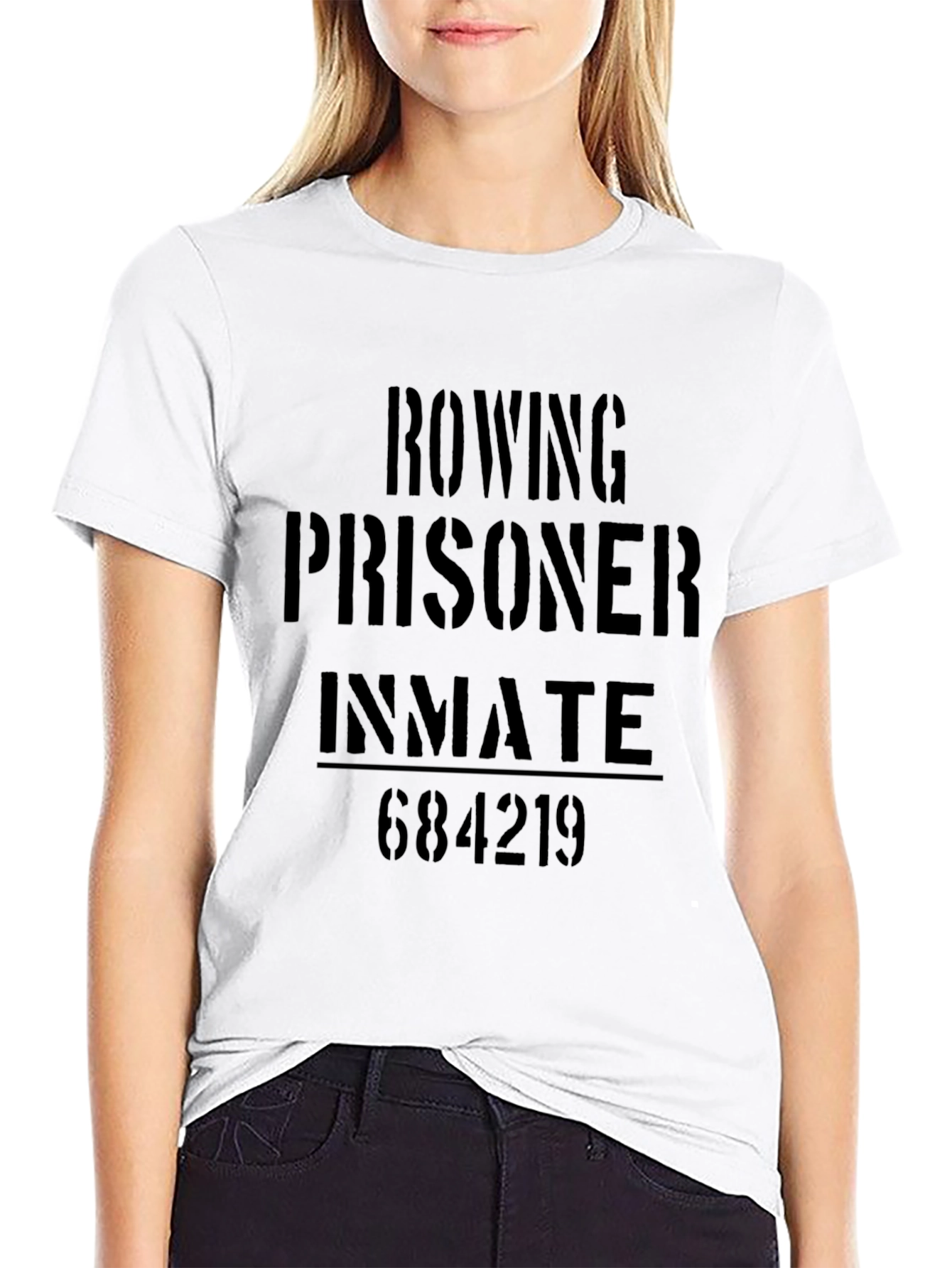 Rowing Prisoner Inmate Graphic T-Shirt