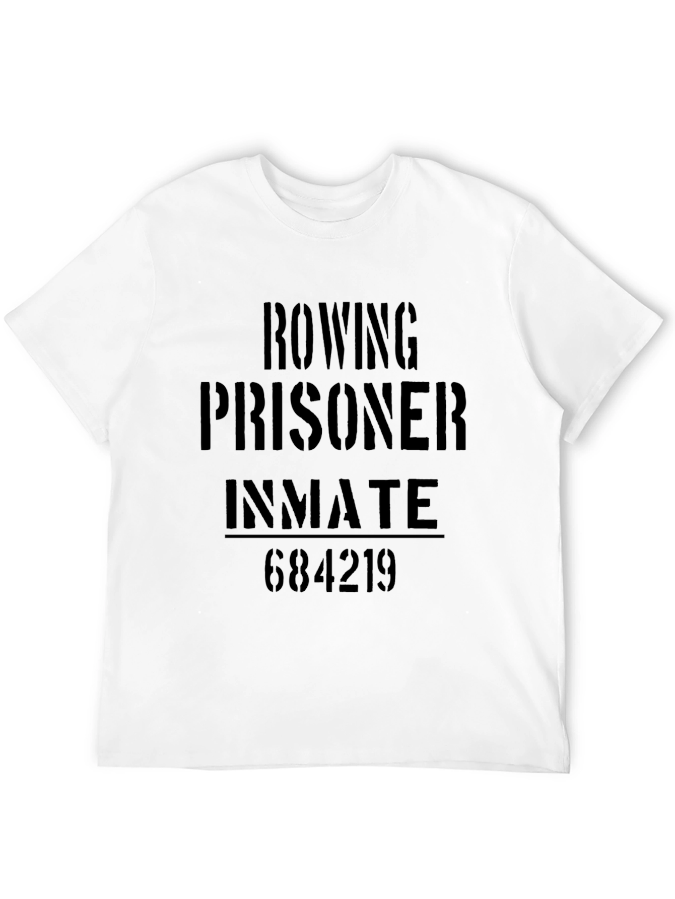 Rowing Prisoner Inmate Graphic T-Shirt