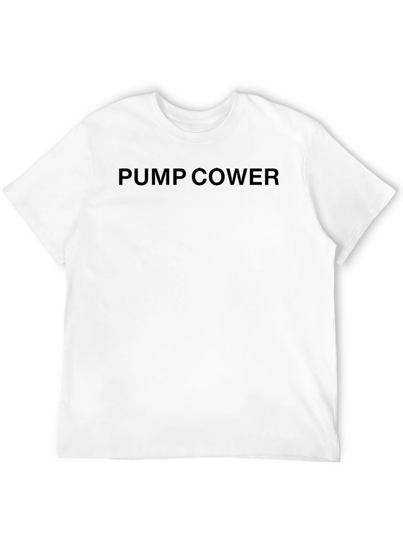 PUMP COWER Mens Black Short Sleeve T-Shirt