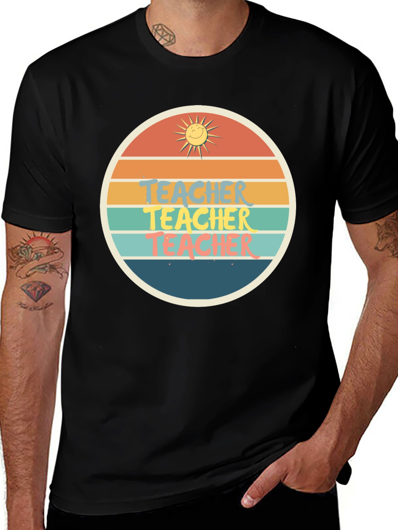 Teacher Retro Graphic T-Shirt