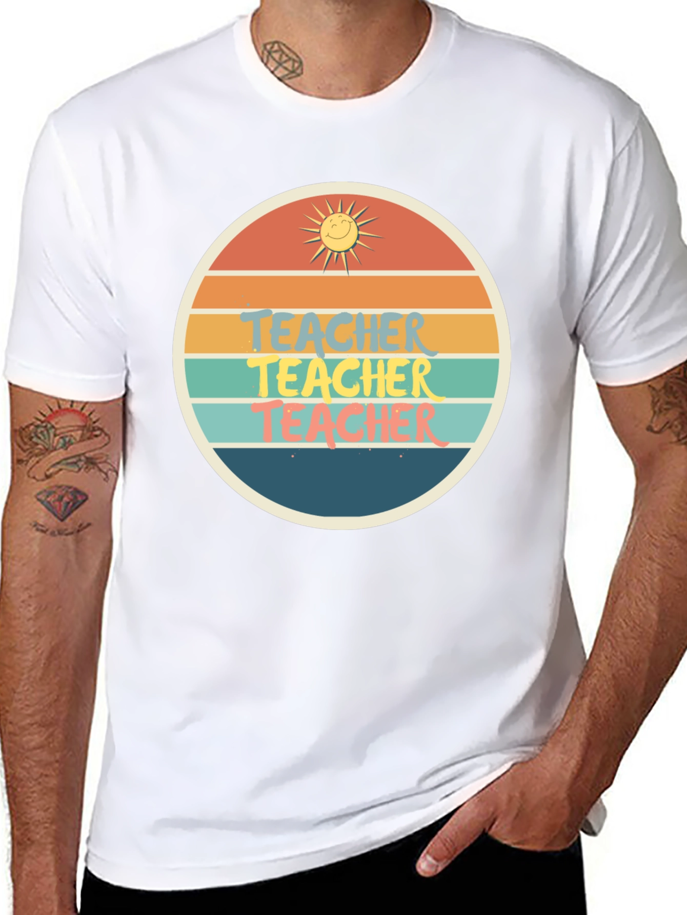 Teacher Retro Graphic T-Shirt