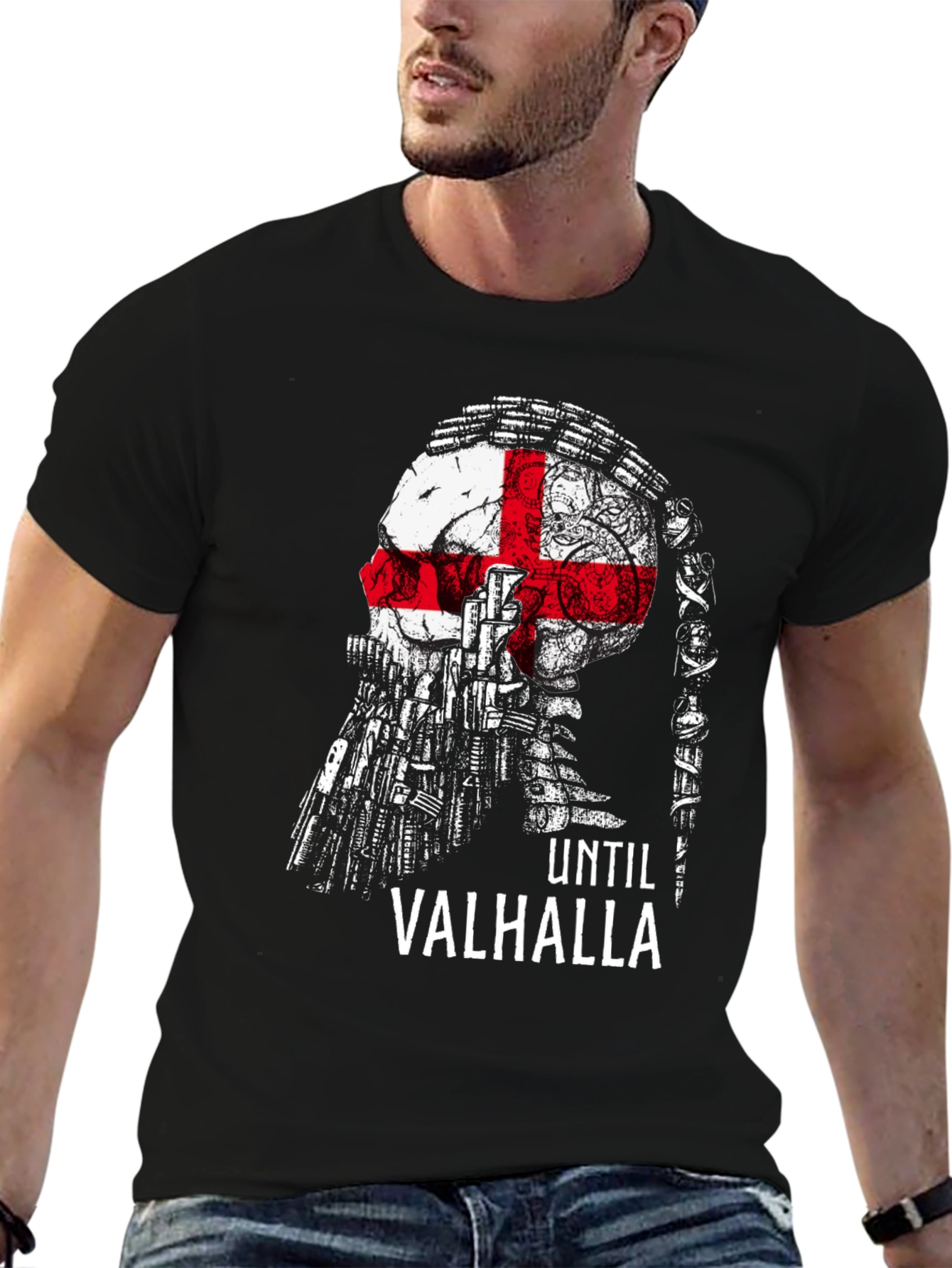 Until Valhalla Skull T-Shirt